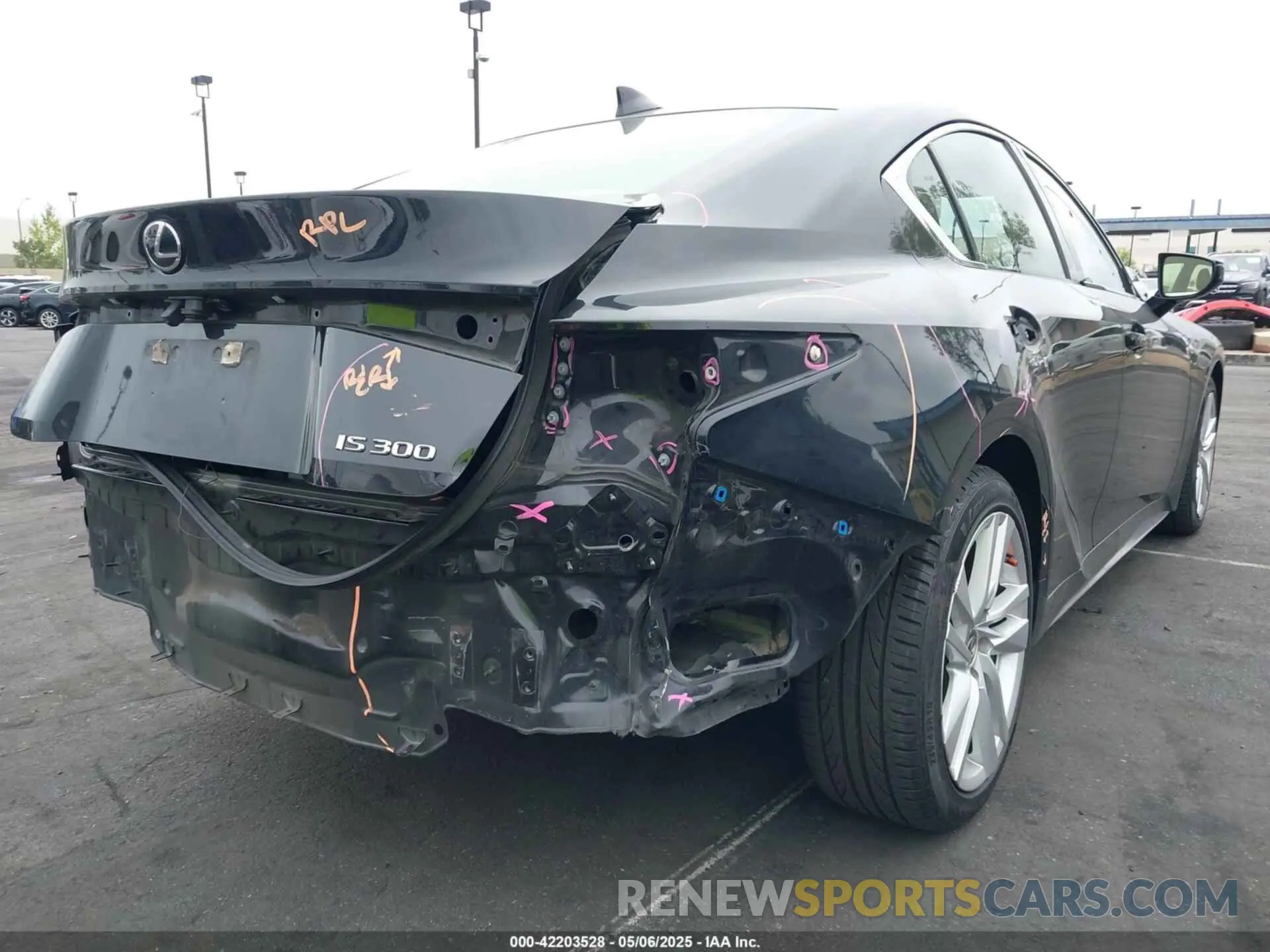 6 Photograph of a damaged car JTHAA1D29M5111530 LEXUS IS 300 2021