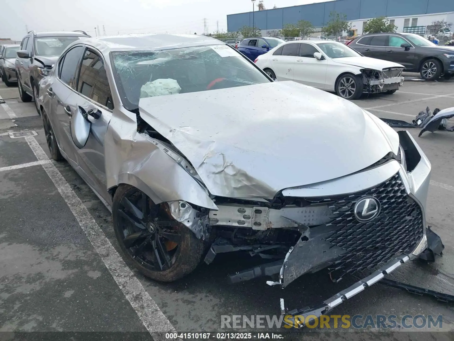 6 Photograph of a damaged car JTHAA1D2XM5111407 LEXUS IS 300 2021