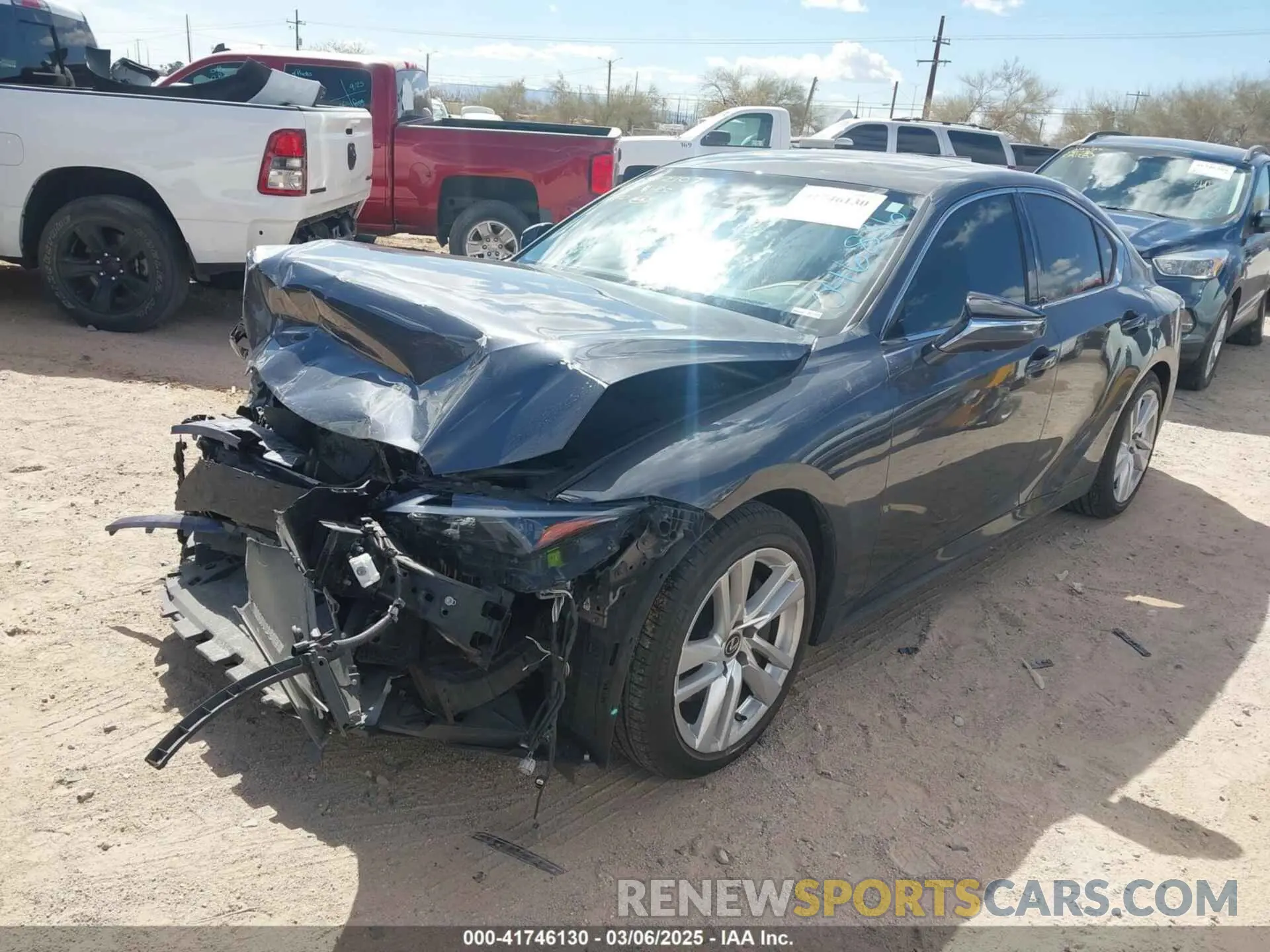2 Photograph of a damaged car JTHC81F21M5046836 LEXUS IS 300 2021