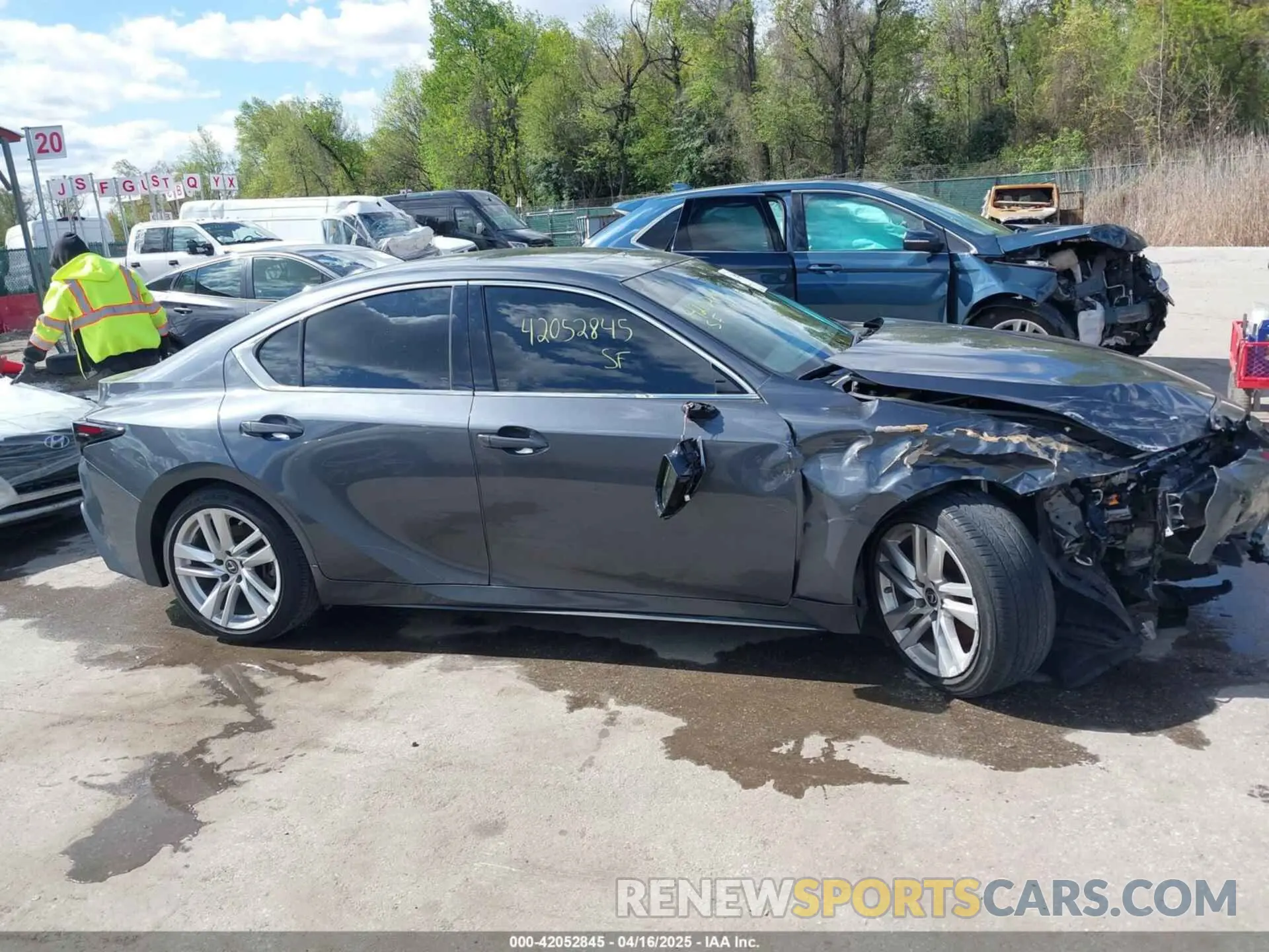13 Photograph of a damaged car JTHC81F21M5046917 LEXUS IS 300 2021