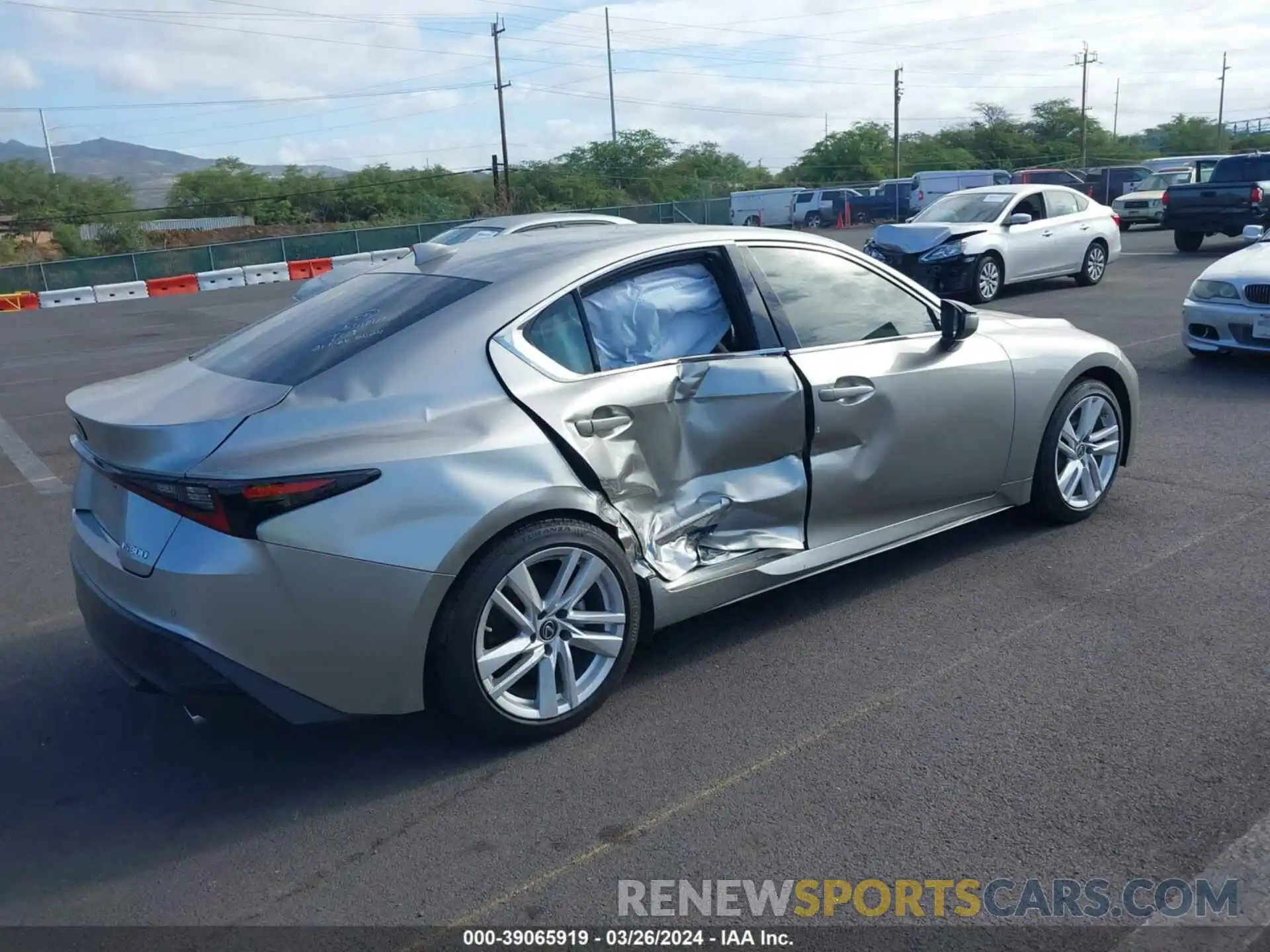 4 Photograph of a damaged car JTHCA1D22M5114987 LEXUS IS 300 2021