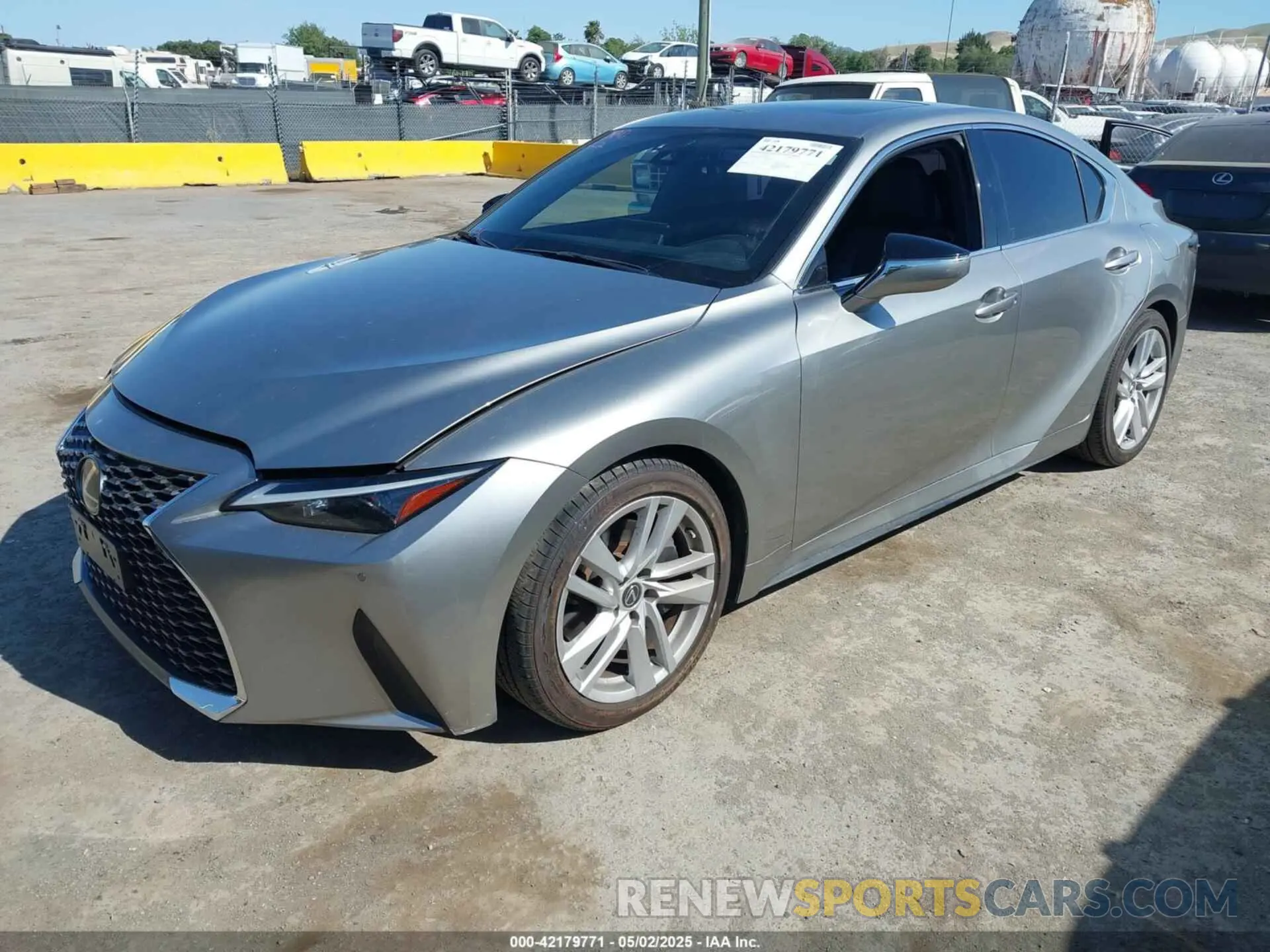 2 Photograph of a damaged car JTHCA1D24M5115848 LEXUS IS 300 2021