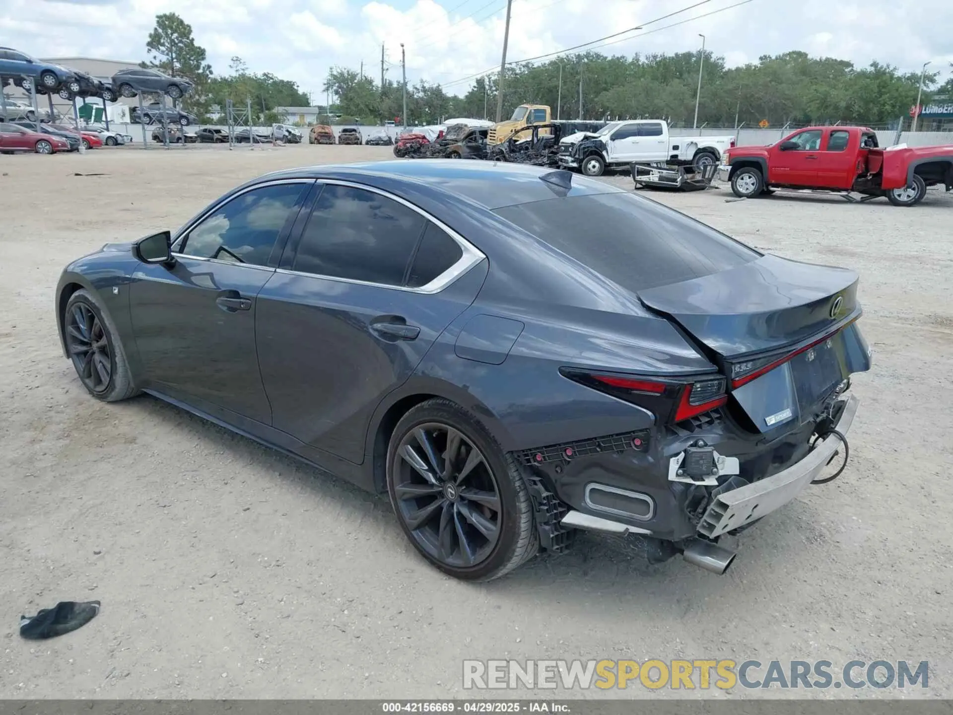3 Photograph of a damaged car JTHCA1D25M5116300 LEXUS IS 300 2021
