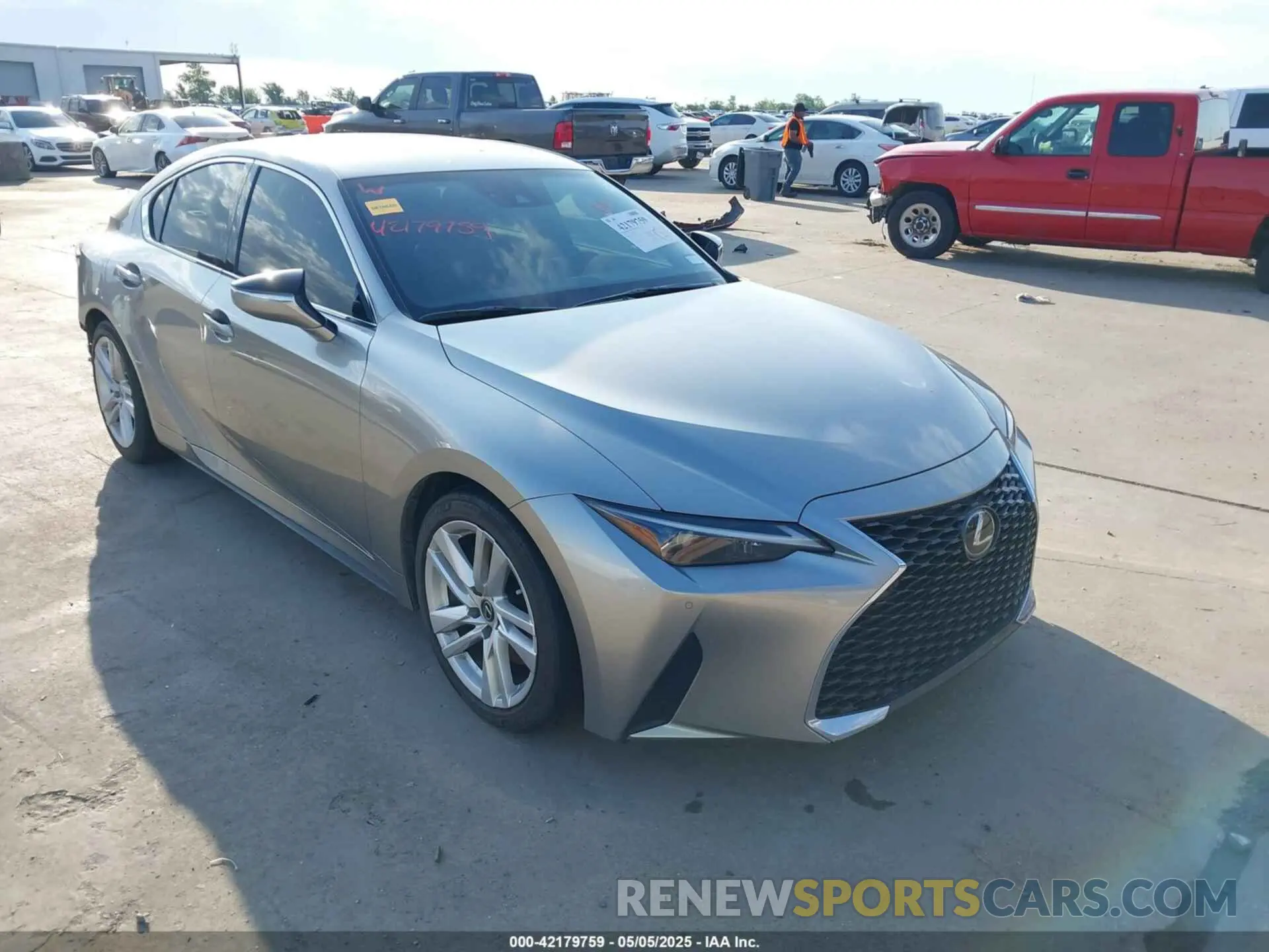 1 Photograph of a damaged car JTHCA1D26M5113003 LEXUS IS 300 2021