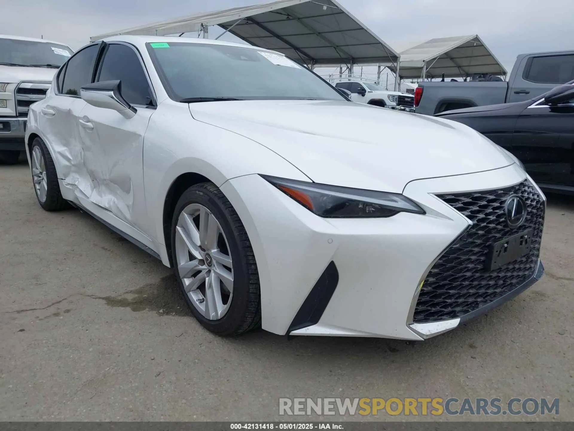 1 Photograph of a damaged car JTHCA1D27M5115858 LEXUS IS 300 2021