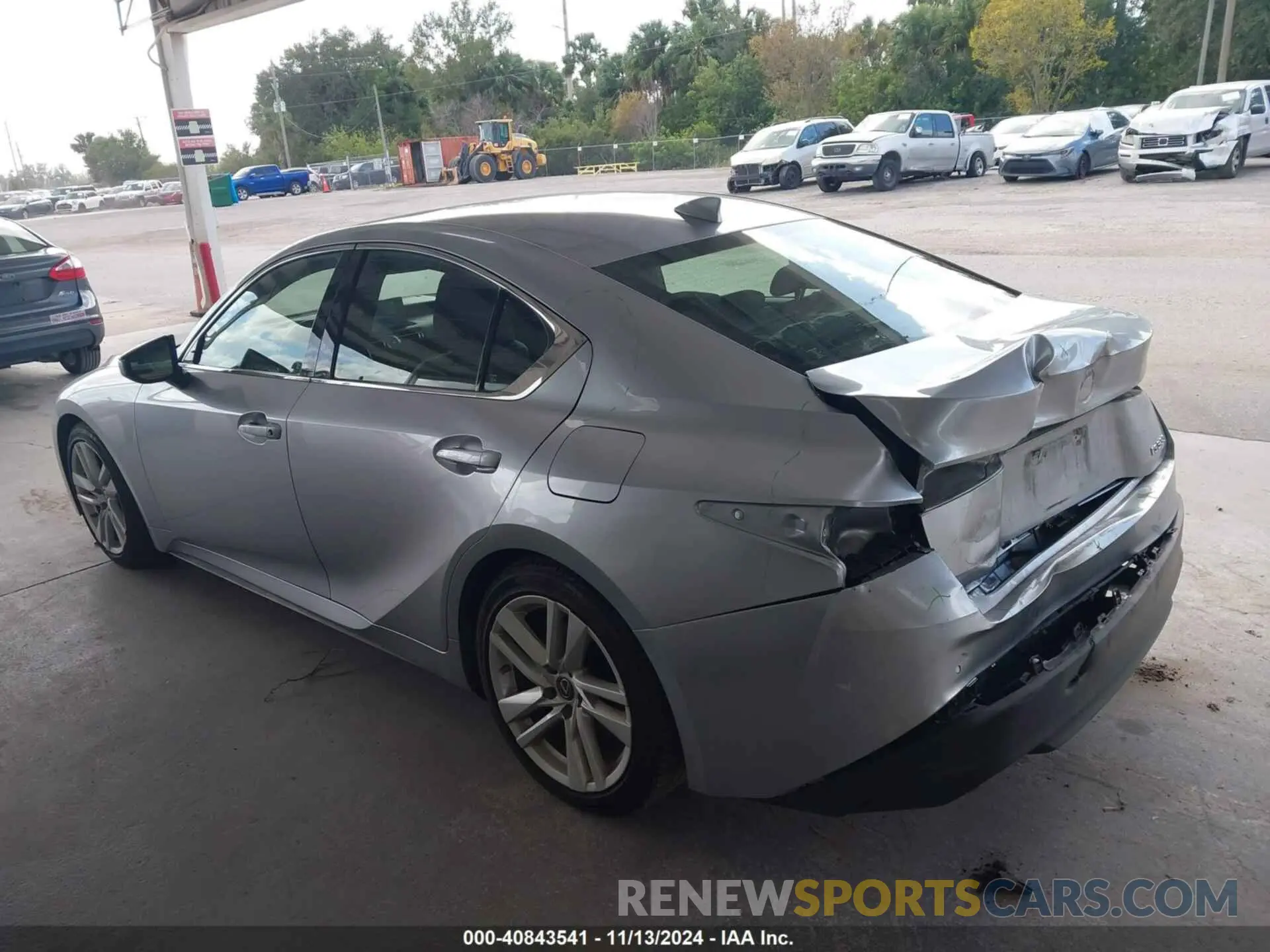 3 Photograph of a damaged car JTHCA1D29M5116932 LEXUS IS 300 2021