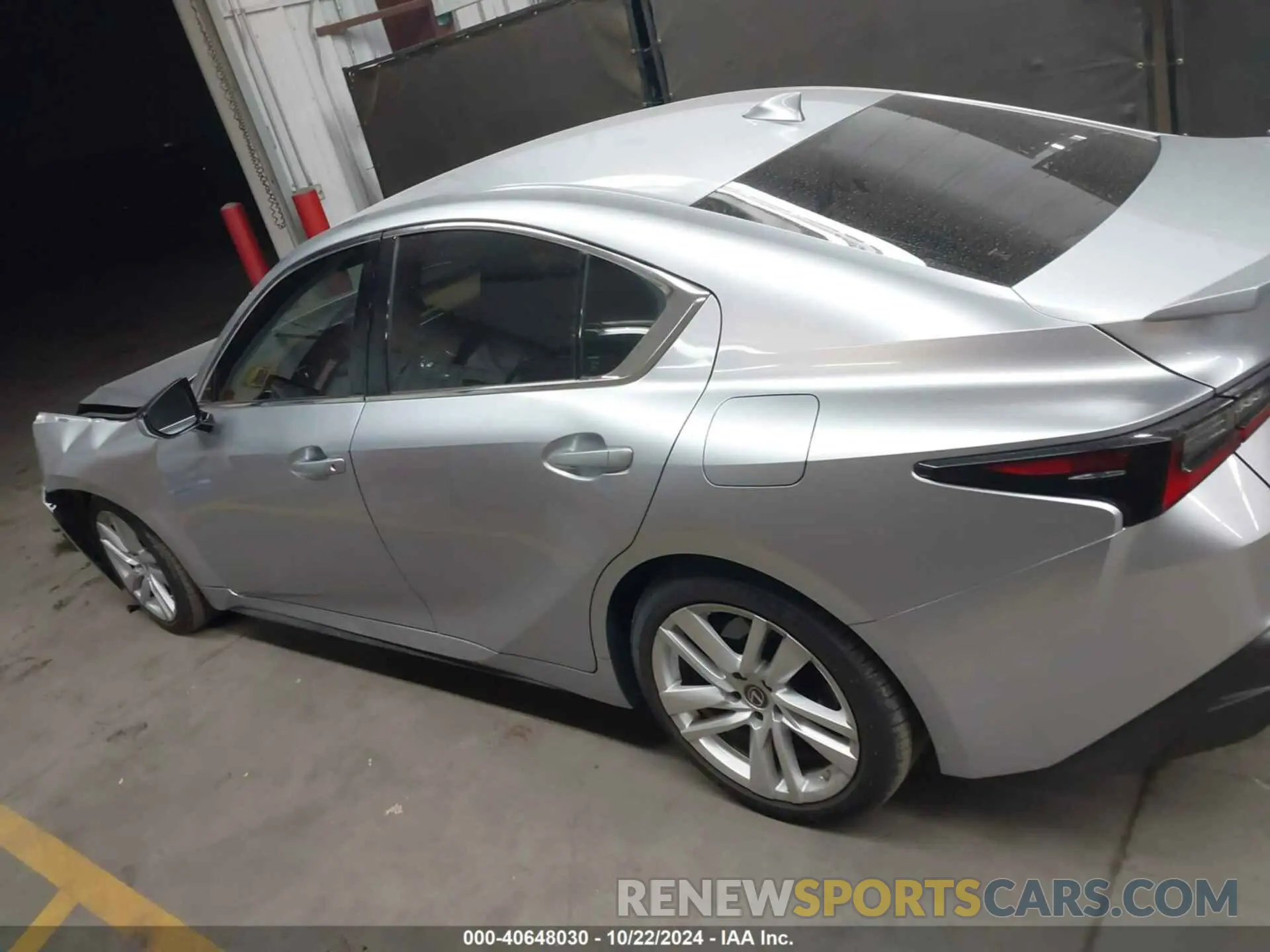 15 Photograph of a damaged car JTHAA1D27N5118428 LEXUS IS 300 2022