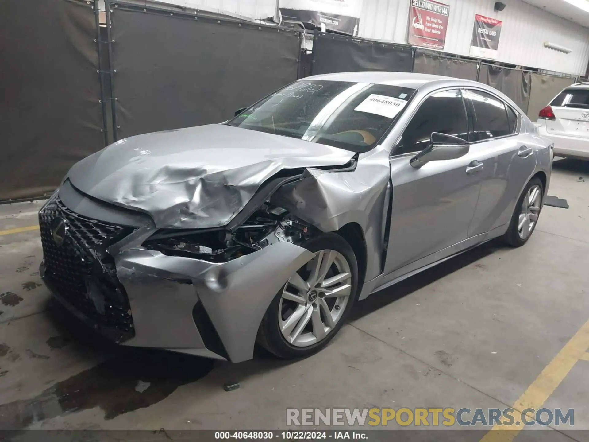 2 Photograph of a damaged car JTHAA1D27N5118428 LEXUS IS 300 2022