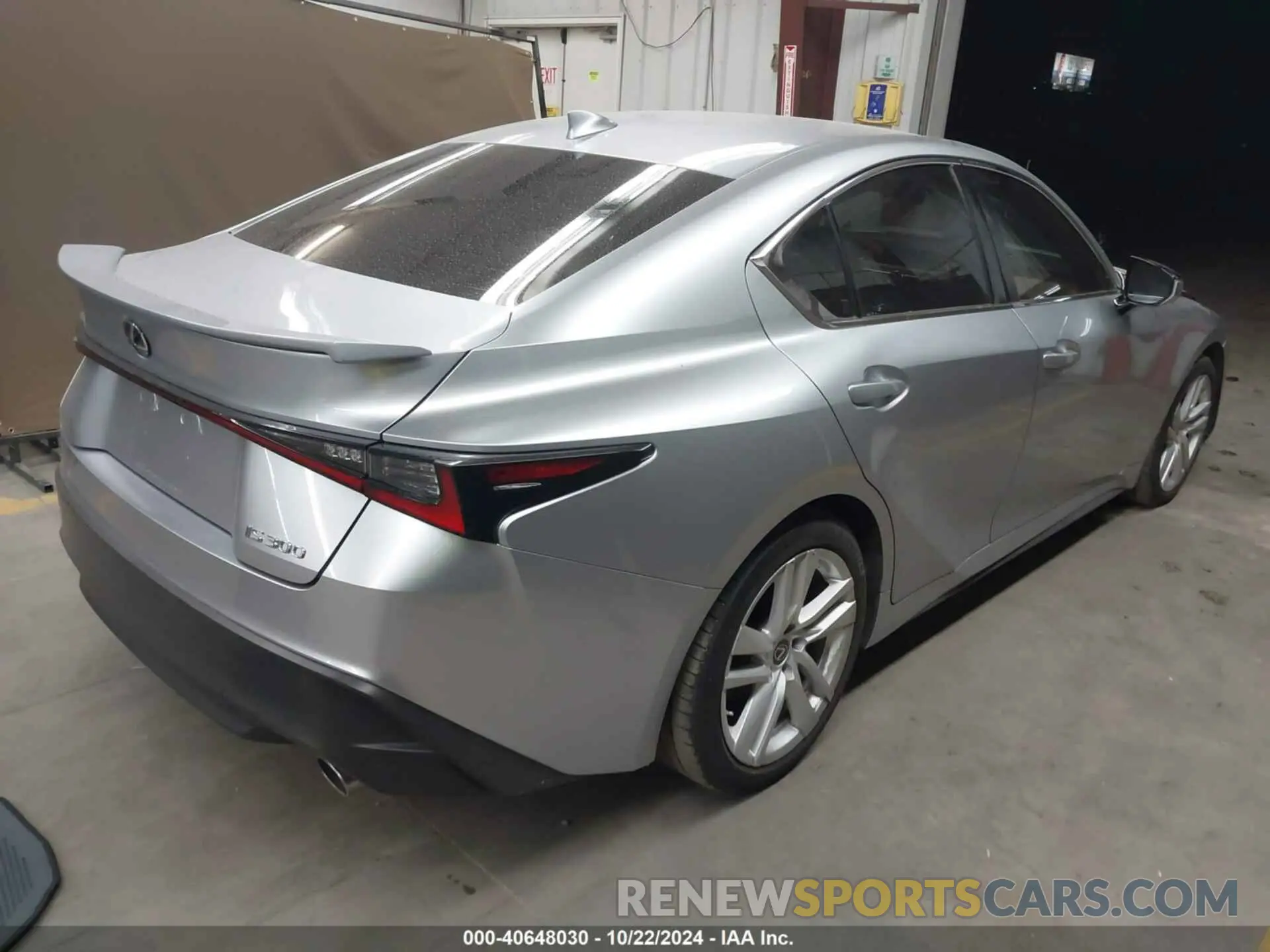 4 Photograph of a damaged car JTHAA1D27N5118428 LEXUS IS 300 2022