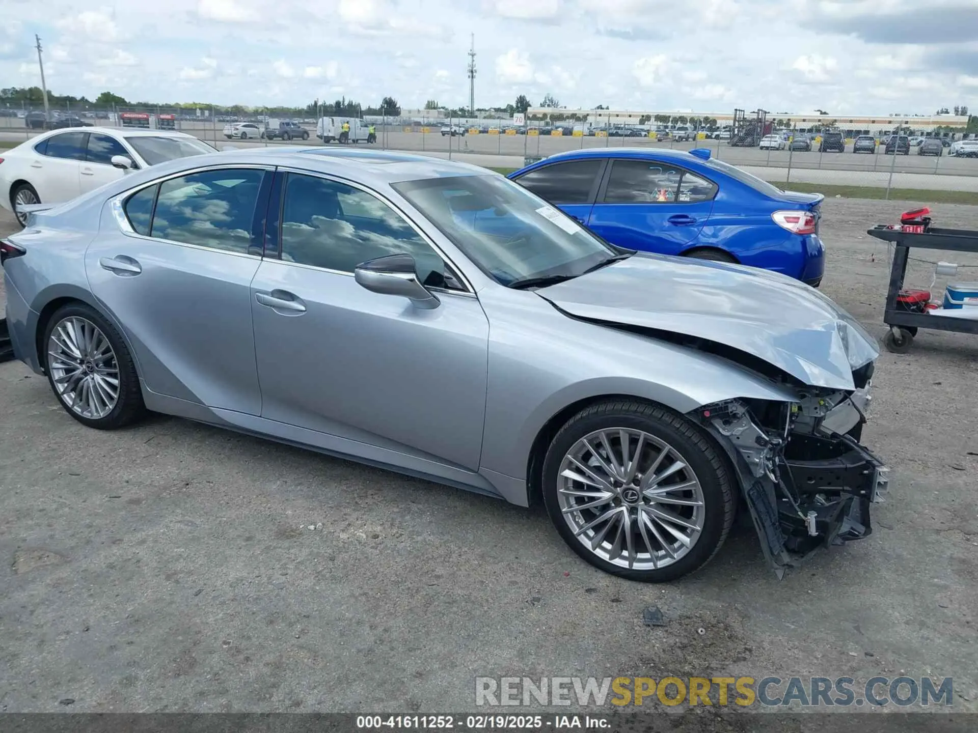 1 Photograph of a damaged car JTHDA1D24N5119341 LEXUS IS 300 2022