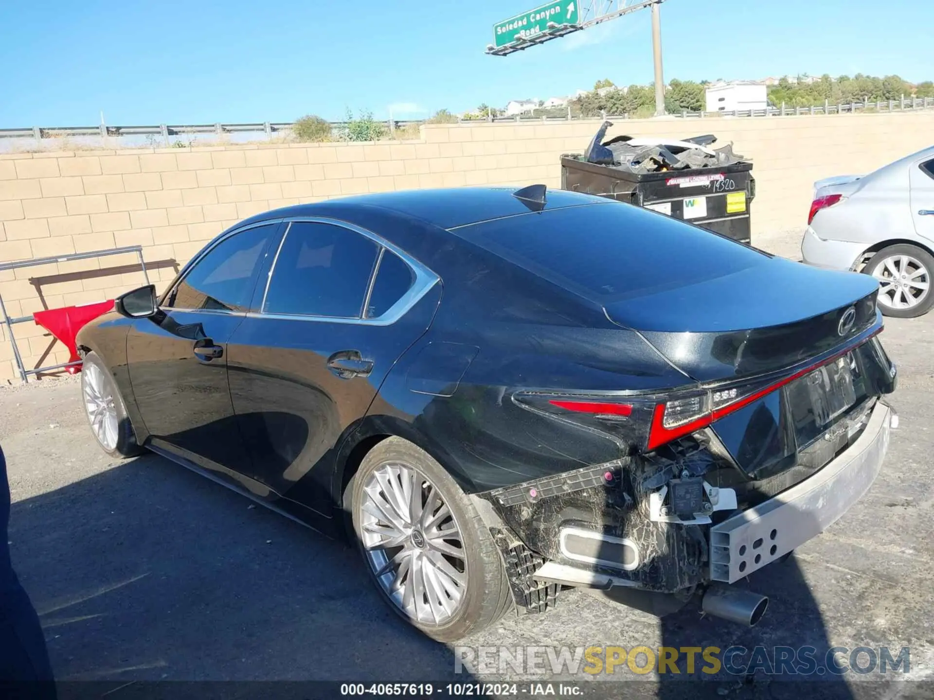 14 Photograph of a damaged car JTHDA1D27N5122492 LEXUS IS 300 2022