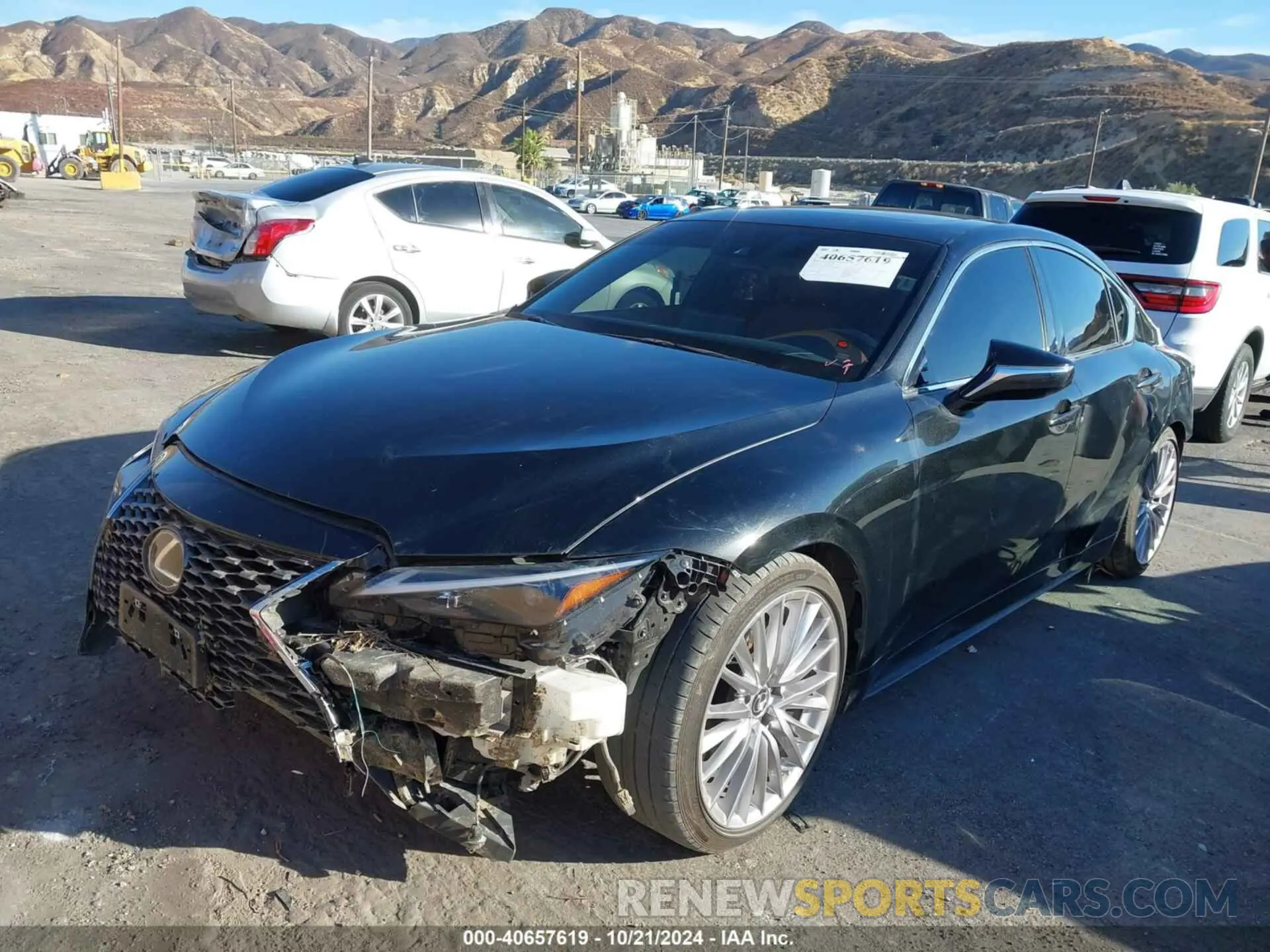2 Photograph of a damaged car JTHDA1D27N5122492 LEXUS IS 300 2022