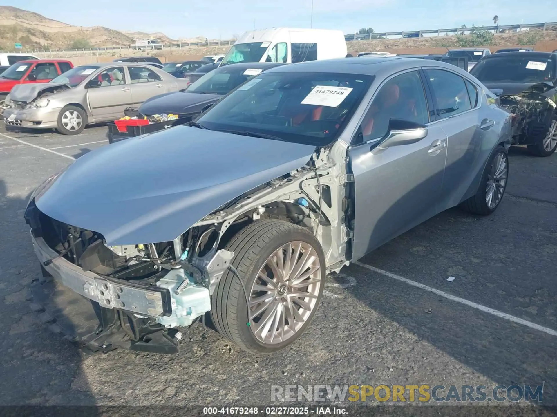 2 Photograph of a damaged car JTHDA1D2XN5120901 LEXUS IS 300 2022