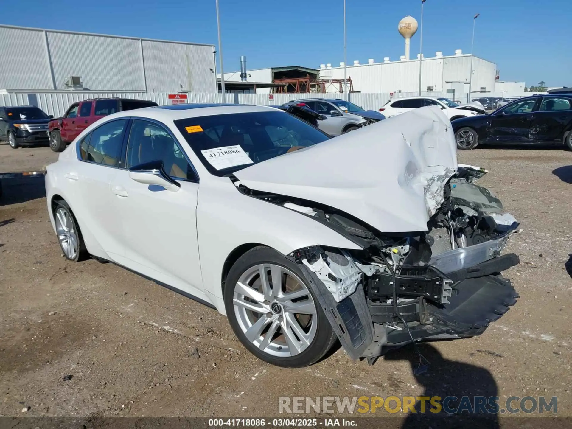 1 Photograph of a damaged car JTHCA1D22P5123953 LEXUS IS 300 2023