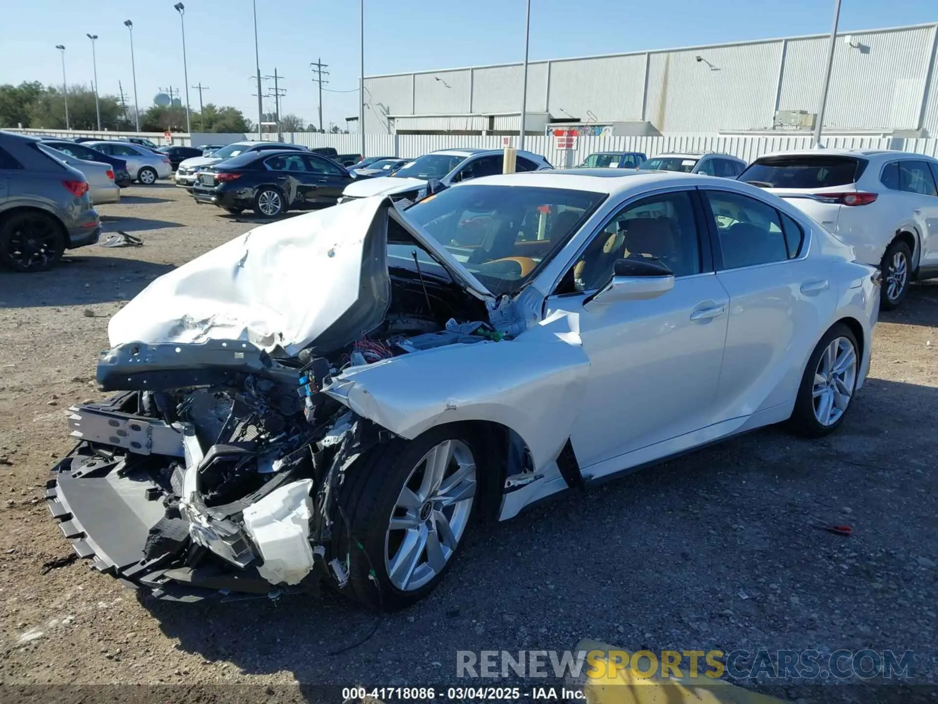 2 Photograph of a damaged car JTHCA1D22P5123953 LEXUS IS 300 2023