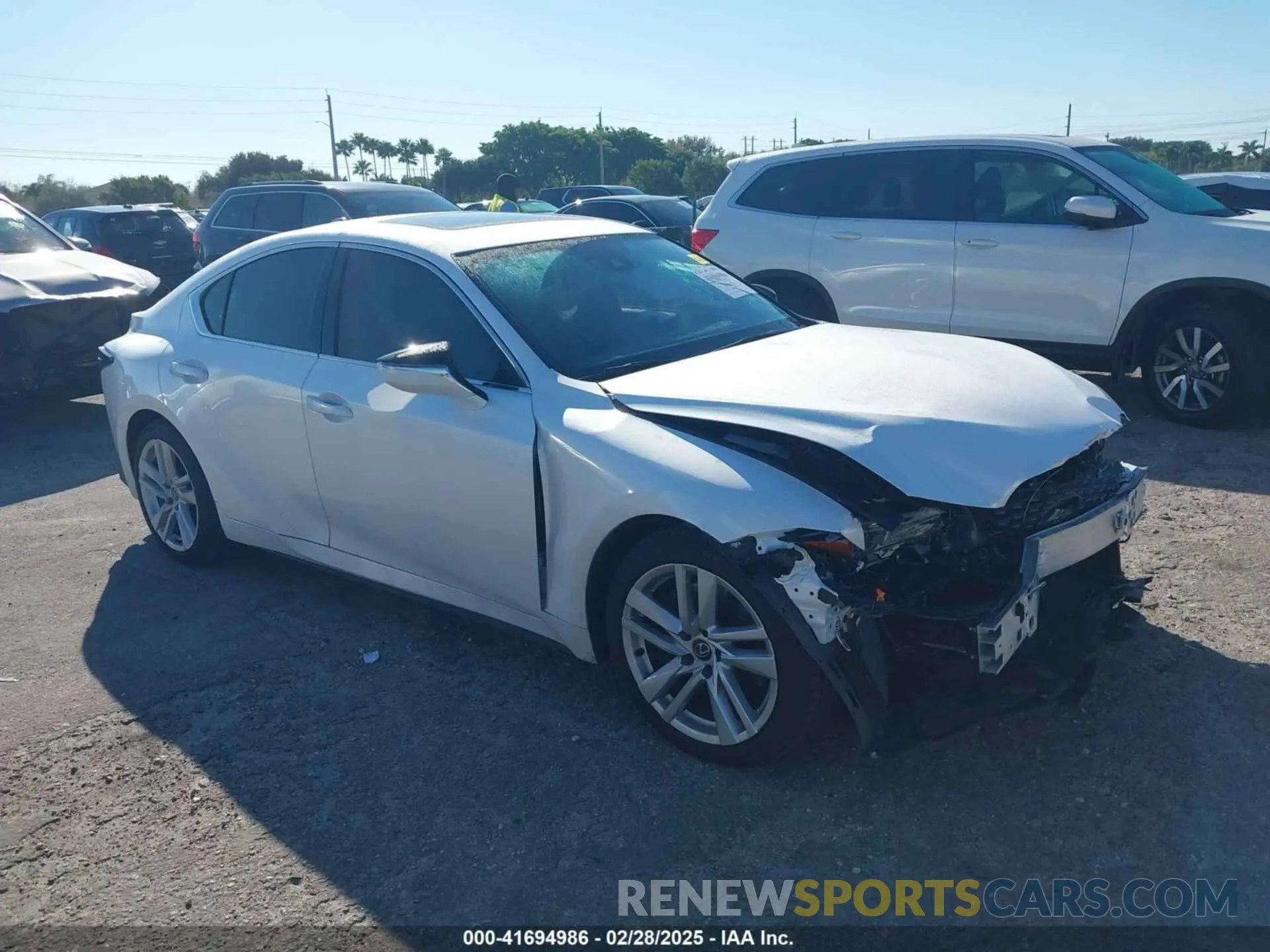 1 Photograph of a damaged car JTHCA1D23R5133037 LEXUS IS 300 2024