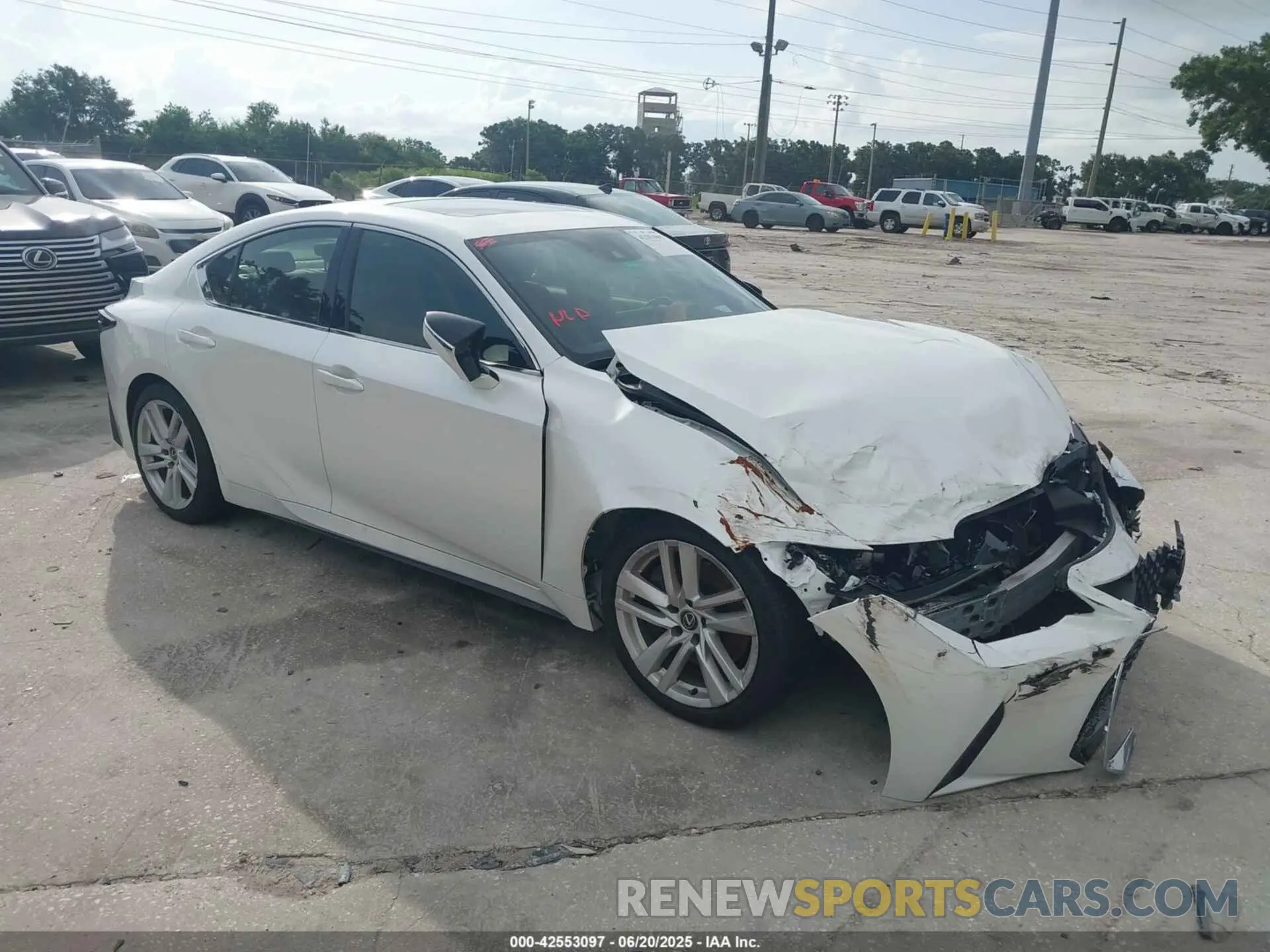 1 Photograph of a damaged car JTHCA1D27R5129265 LEXUS IS 300 2024