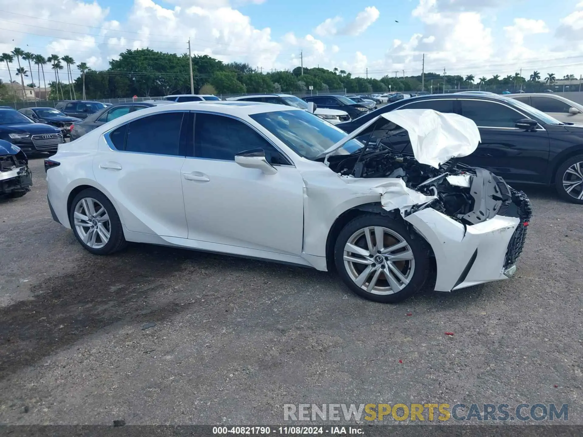 1 Photograph of a damaged car JTHCA1D29R5132104 LEXUS IS 300 2024