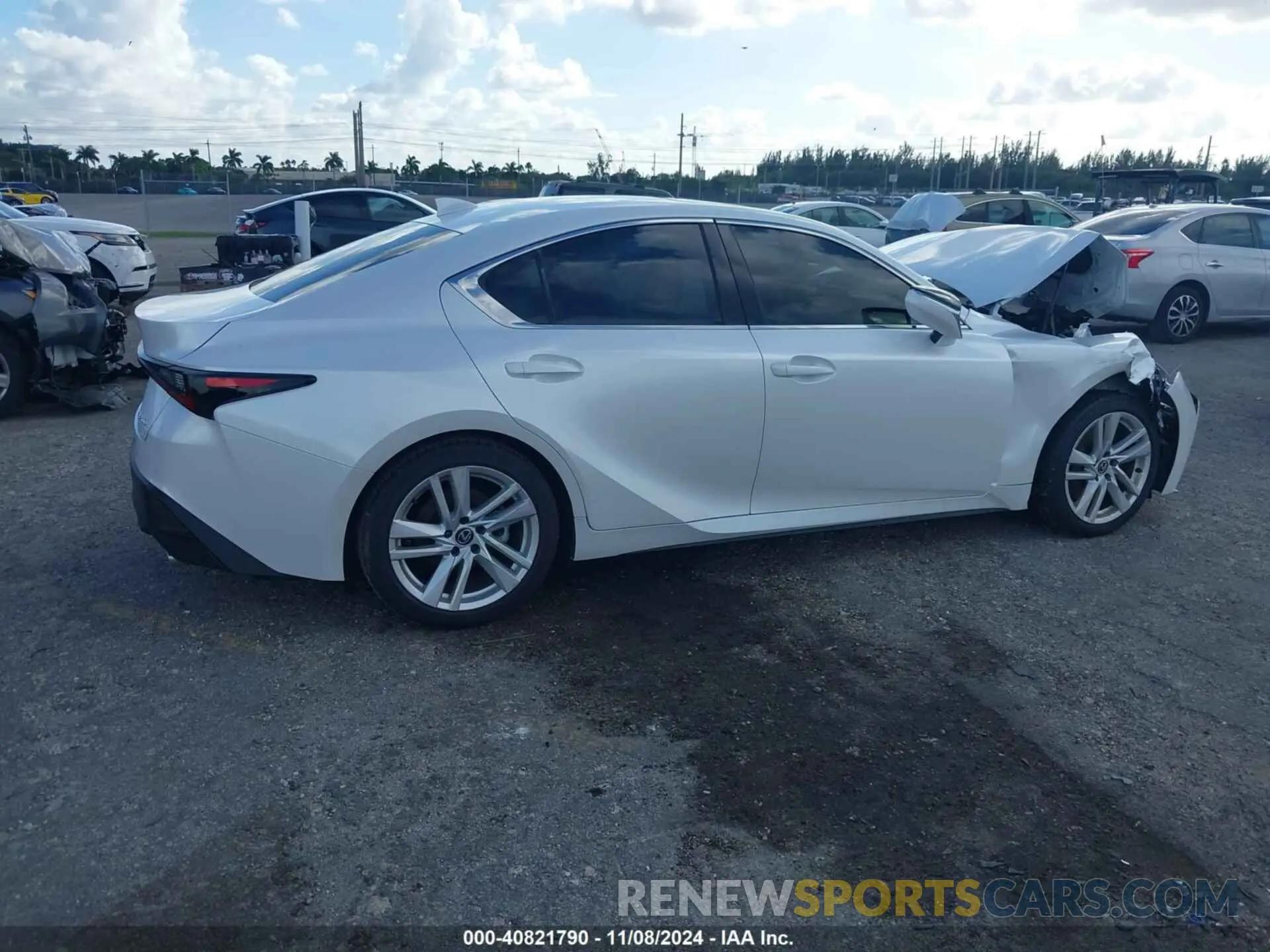 4 Photograph of a damaged car JTHCA1D29R5132104 LEXUS IS 300 2024