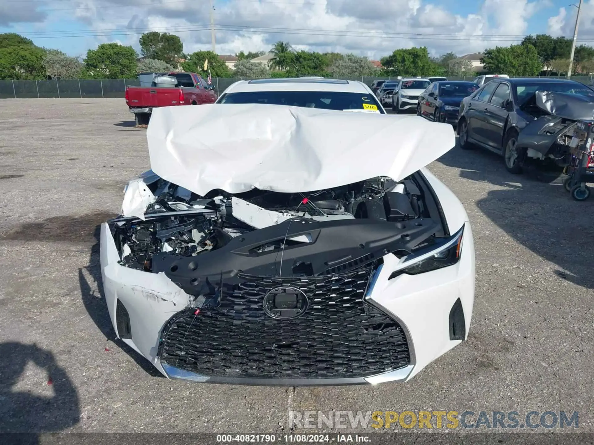 6 Photograph of a damaged car JTHCA1D29R5132104 LEXUS IS 300 2024