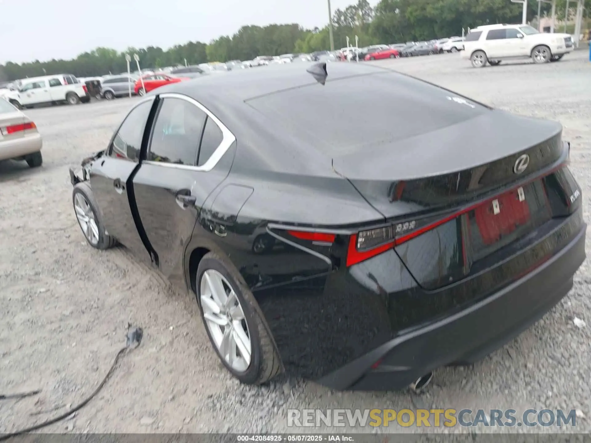 3 Photograph of a damaged car JTHCA1D29R5132121 LEXUS IS 300 2024