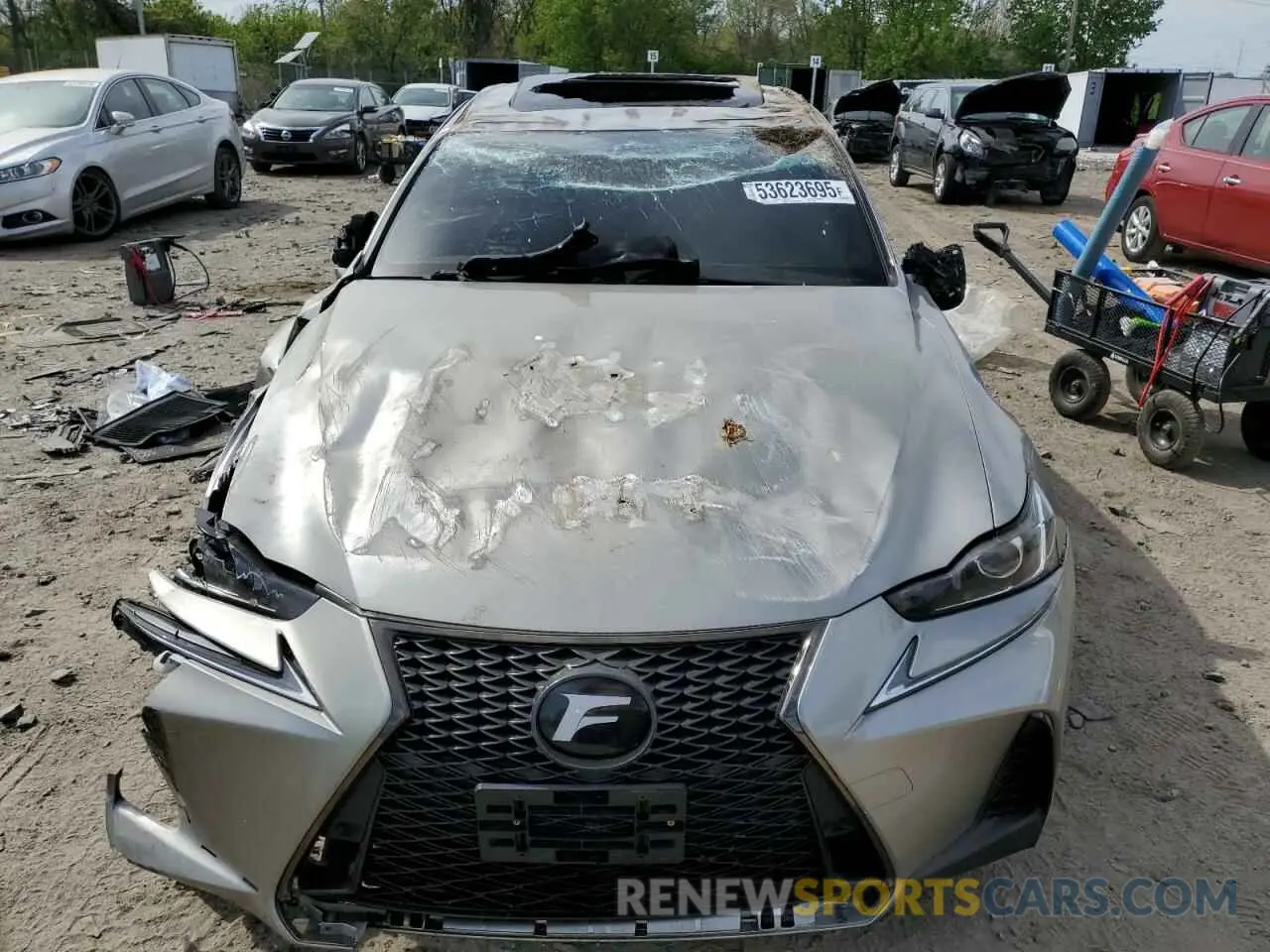 5 Photograph of a damaged car JTHG81F20L5043295 LEXUS IS 300 F S 2020