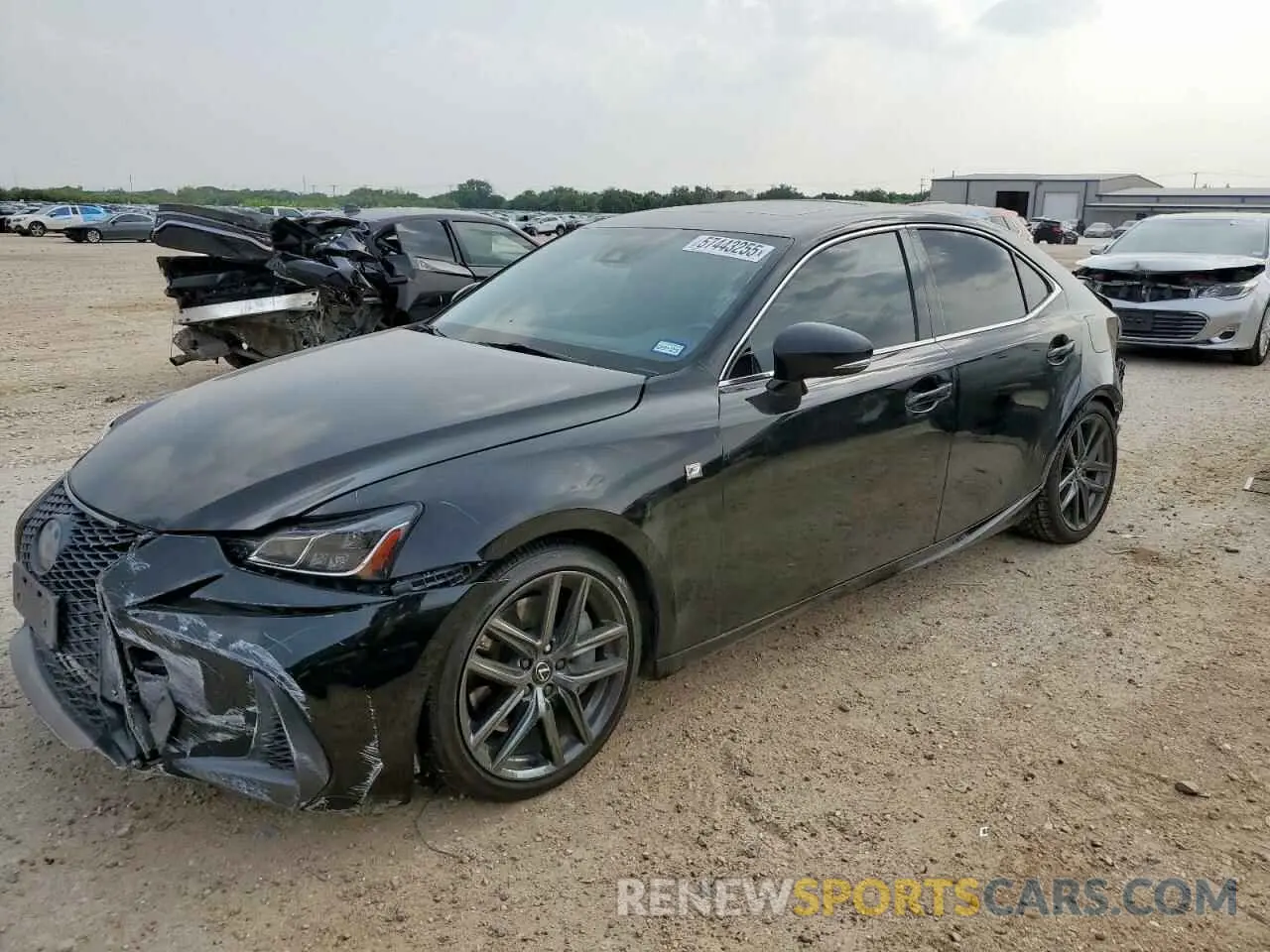 1 Photograph of a damaged car JTHGA1D23L5103657 LEXUS IS 300 F S 2020