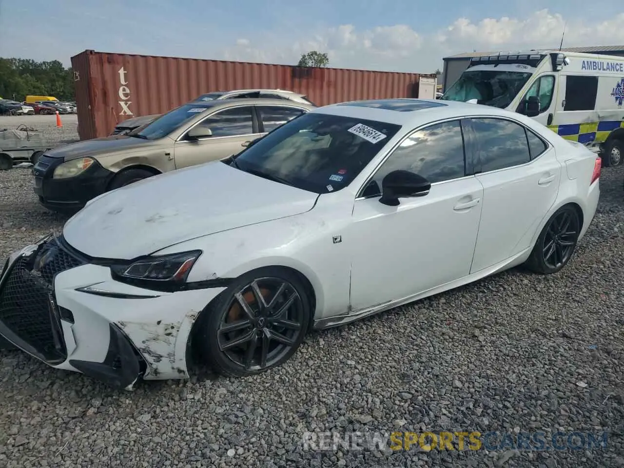 1 Photograph of a damaged car JTHGA1D24L5104400 LEXUS IS 300 F S 2020