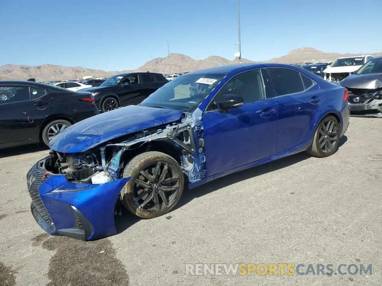 1 Photograph of a damaged car JTHGA1D28L5106599 LEXUS IS 300 F S 2020