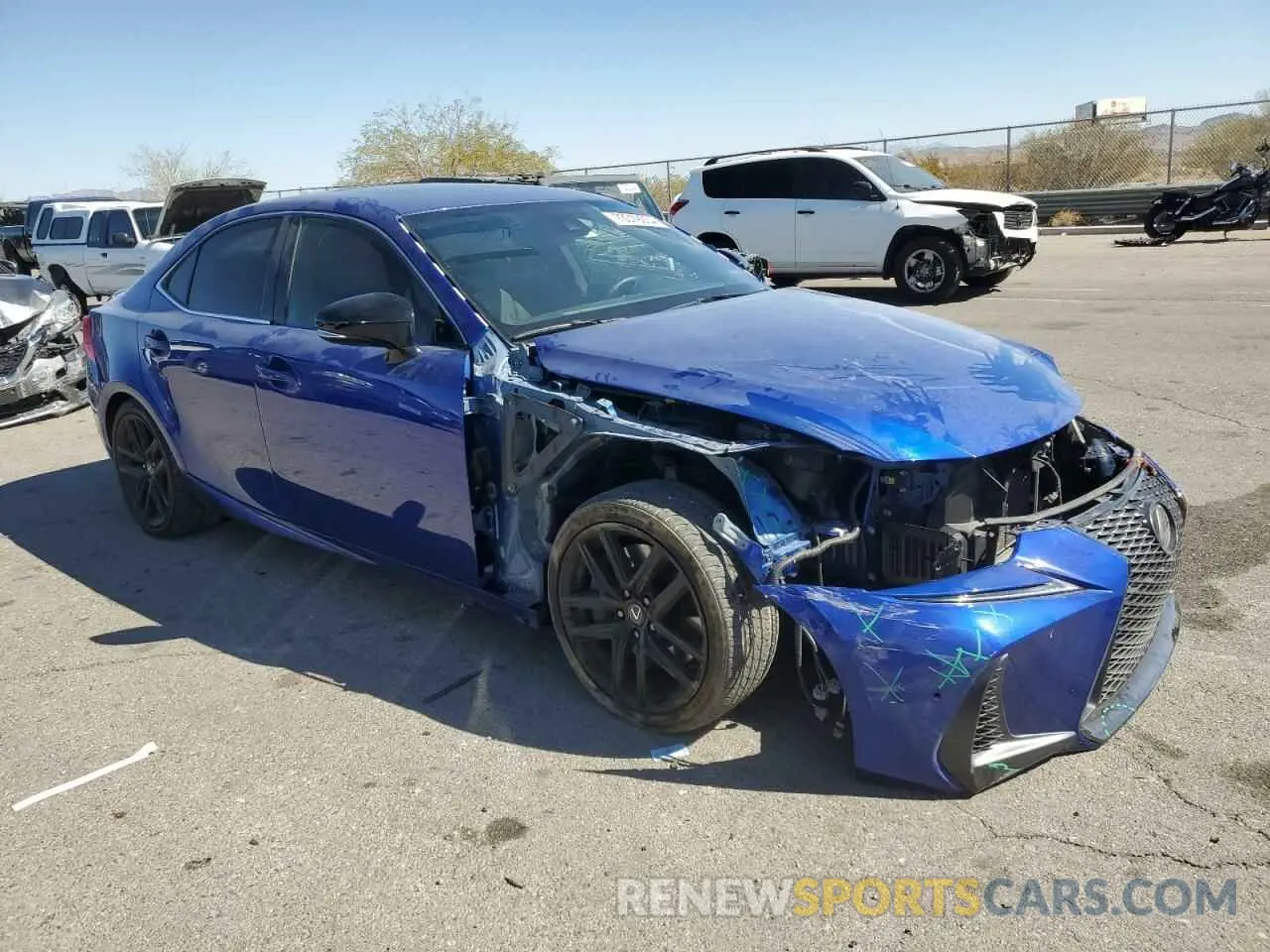 4 Photograph of a damaged car JTHGA1D28L5106599 LEXUS IS 300 F S 2020