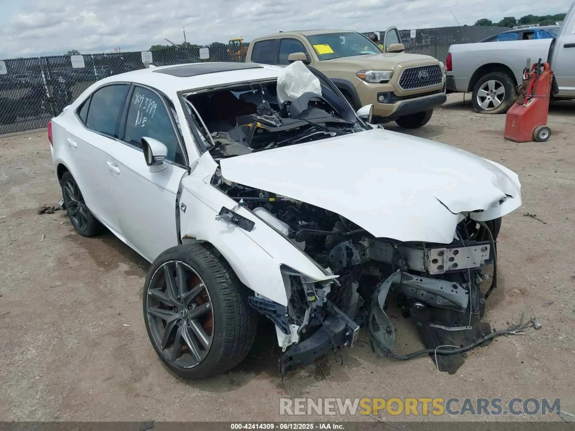 1 Photograph of a damaged car JTHBZ1D2XK5034161 LEXUS IS 350 2019
