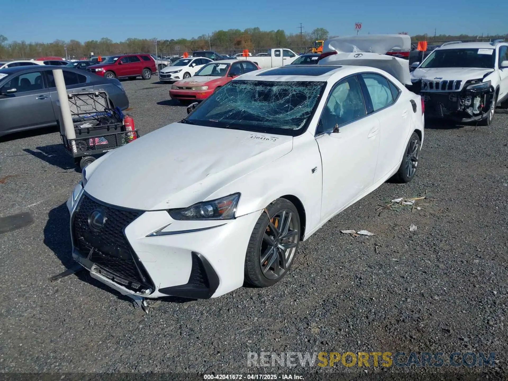 2 Photograph of a damaged car JTHGZ1B26L5036435 LEXUS IS 350 2020