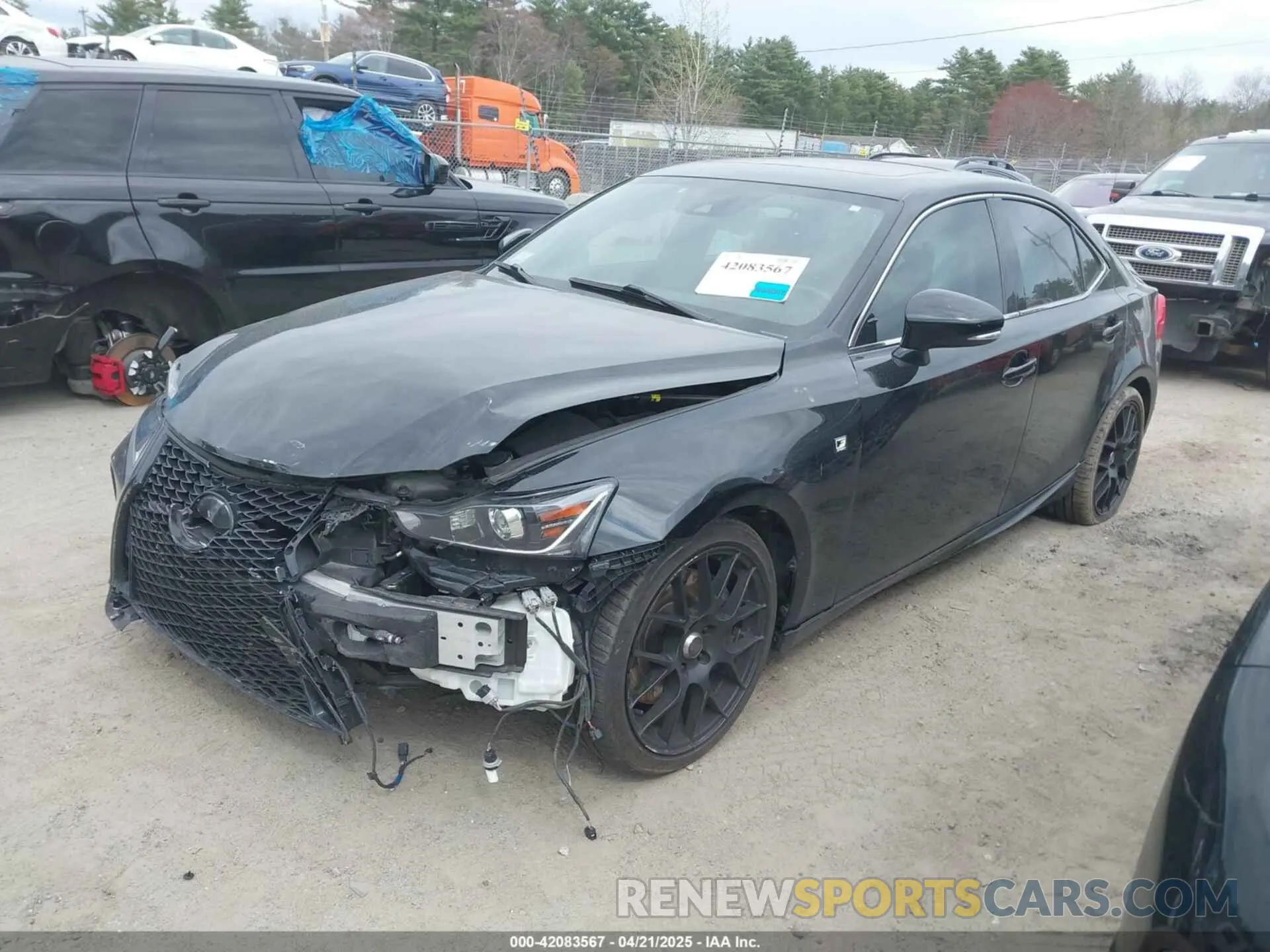 2 Photograph of a damaged car JTHGZ1E20L5017911 LEXUS IS 350 2020