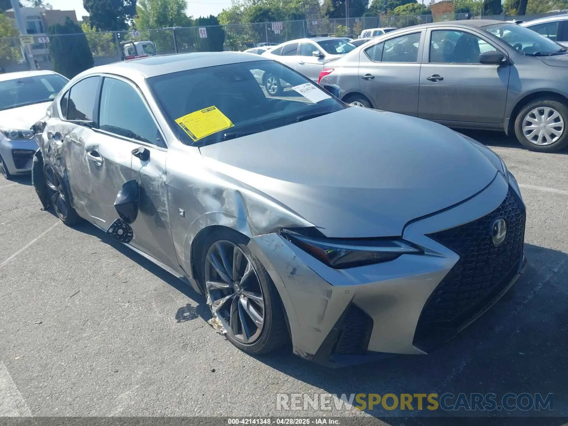1 Photograph of a damaged car JTHGZ1B21M5044458 LEXUS IS 350 2021