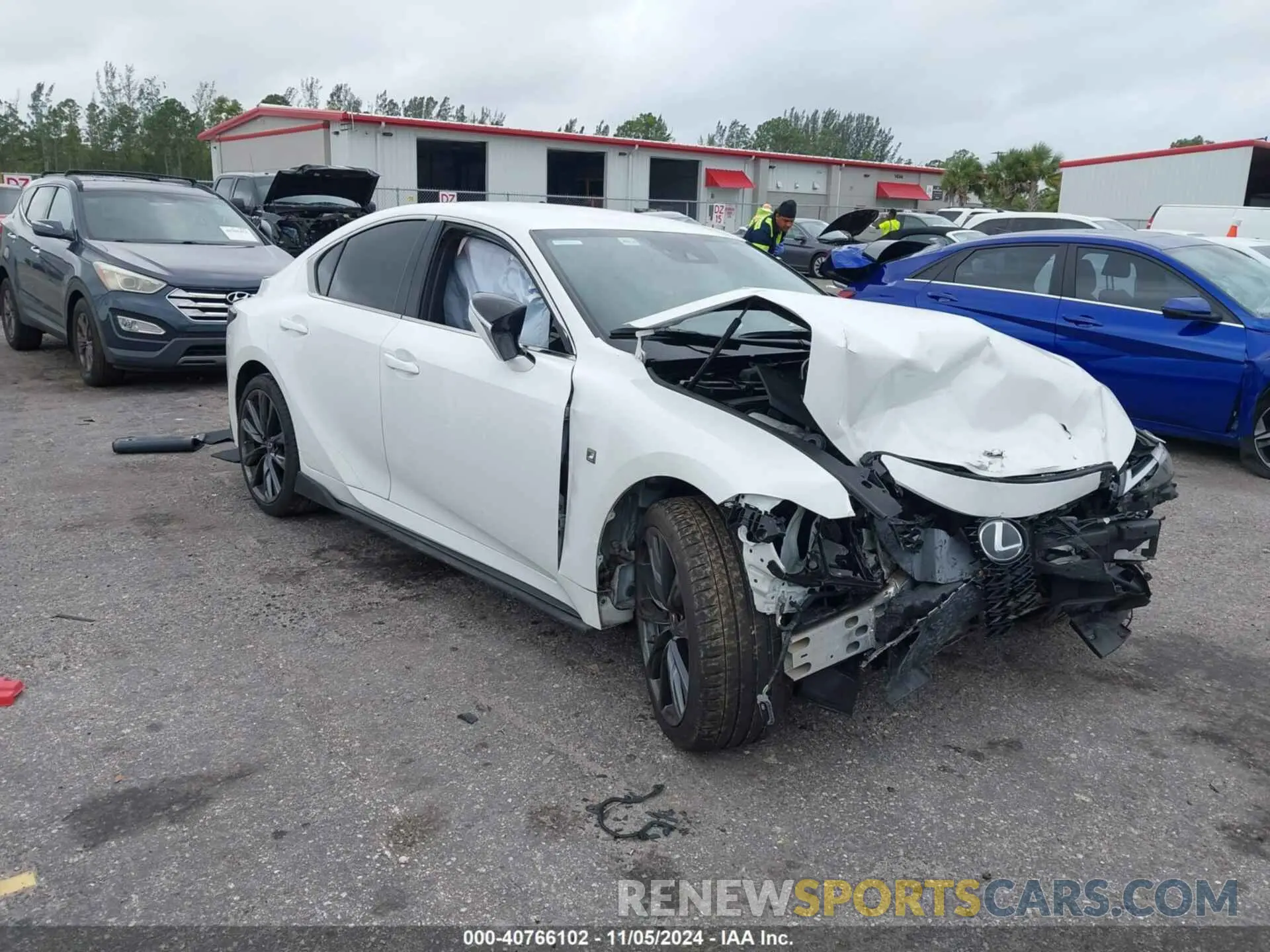 1 Photograph of a damaged car JTHGZ1B24M5041330 LEXUS IS 350 2021