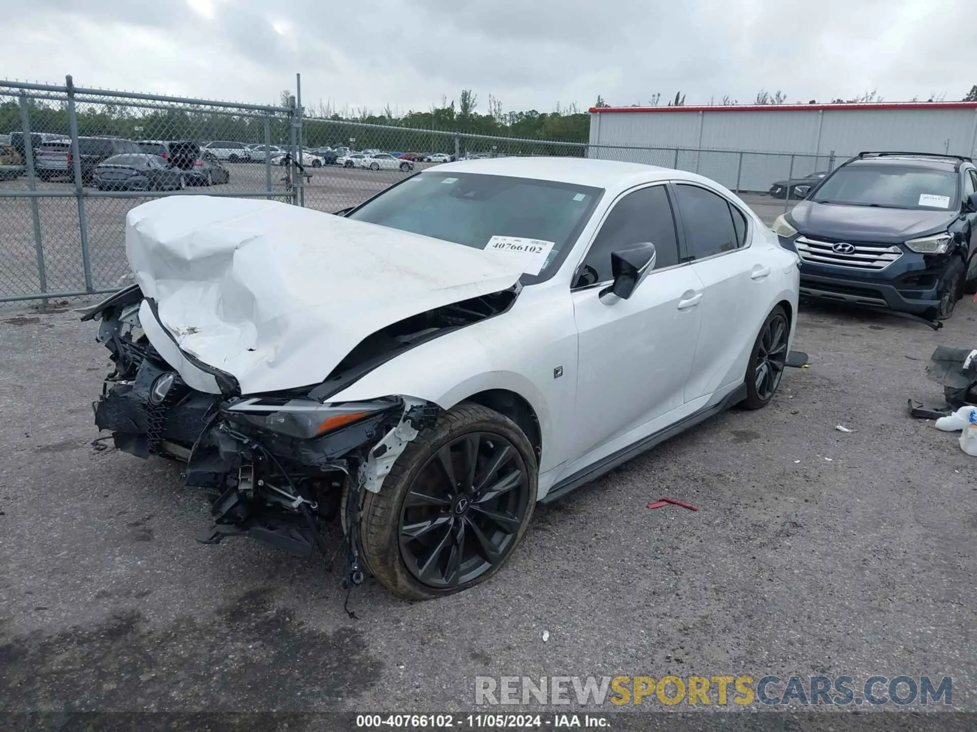 2 Photograph of a damaged car JTHGZ1B24M5041330 LEXUS IS 350 2021