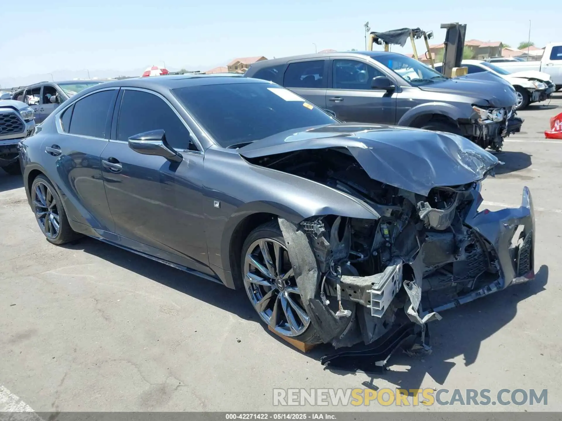 1 Photograph of a damaged car JTHGZ1B26M5037621 LEXUS IS 350 2021