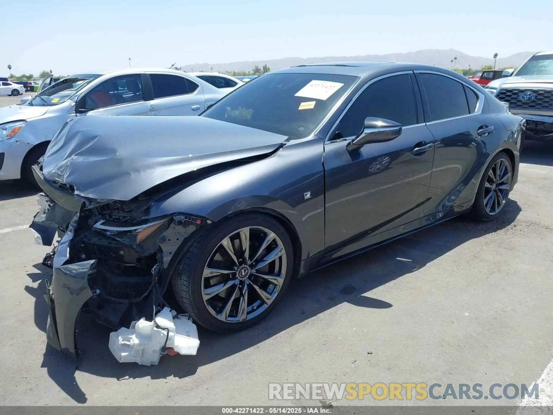 2 Photograph of a damaged car JTHGZ1B26M5037621 LEXUS IS 350 2021