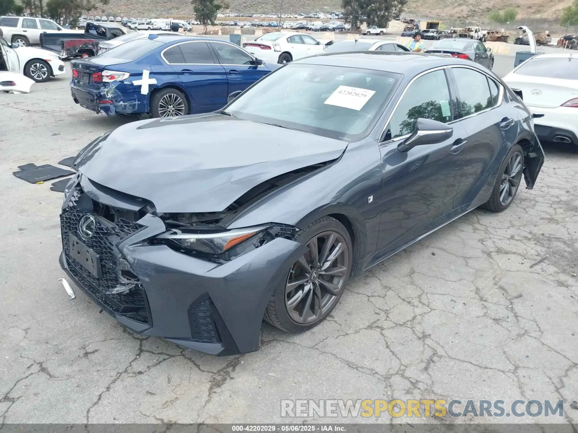 2 Photograph of a damaged car JTHGZ1B28M5044280 LEXUS IS 350 2021