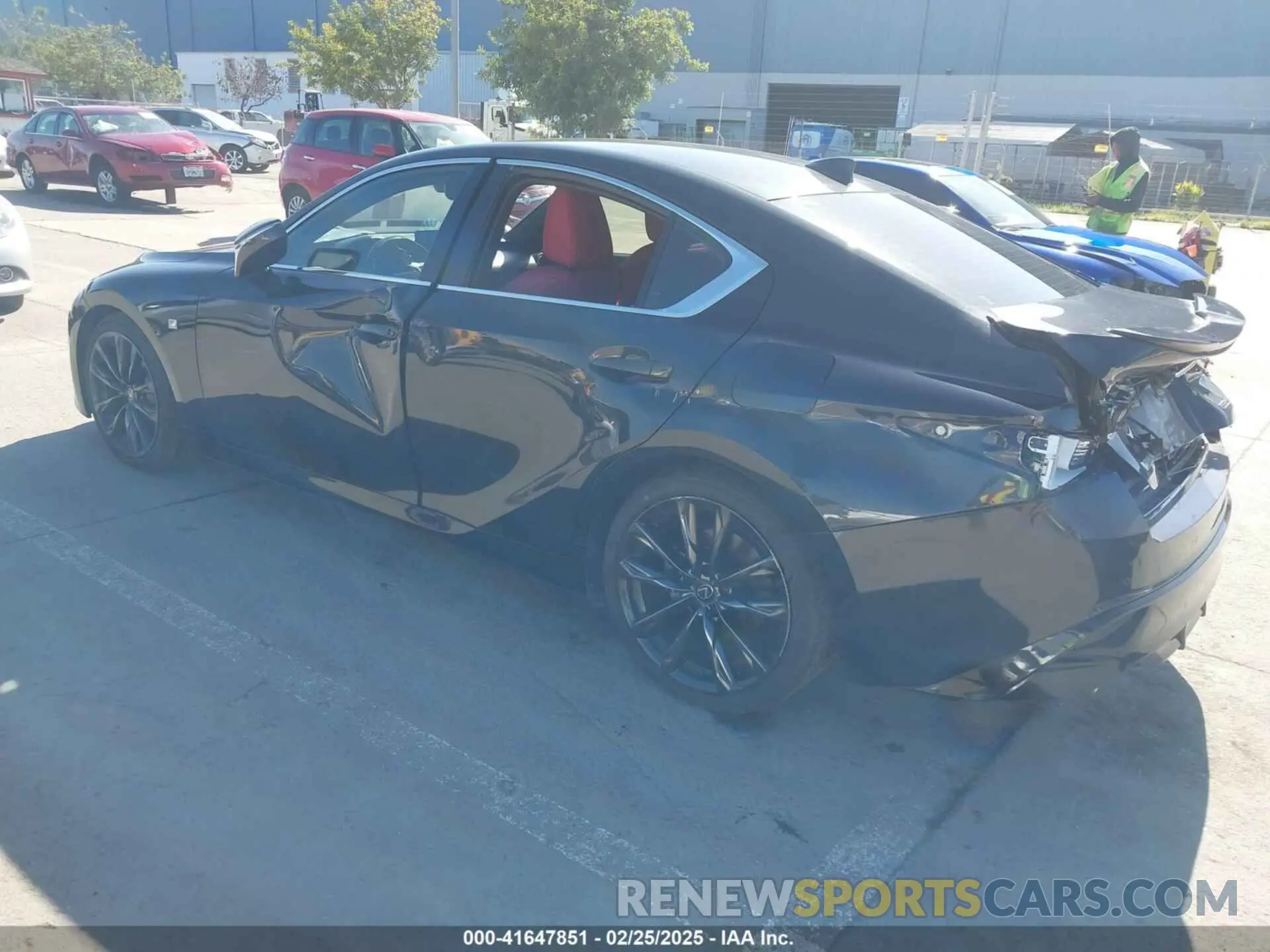 3 Photograph of a damaged car JTHGZ1B29M5038391 LEXUS IS 350 2021