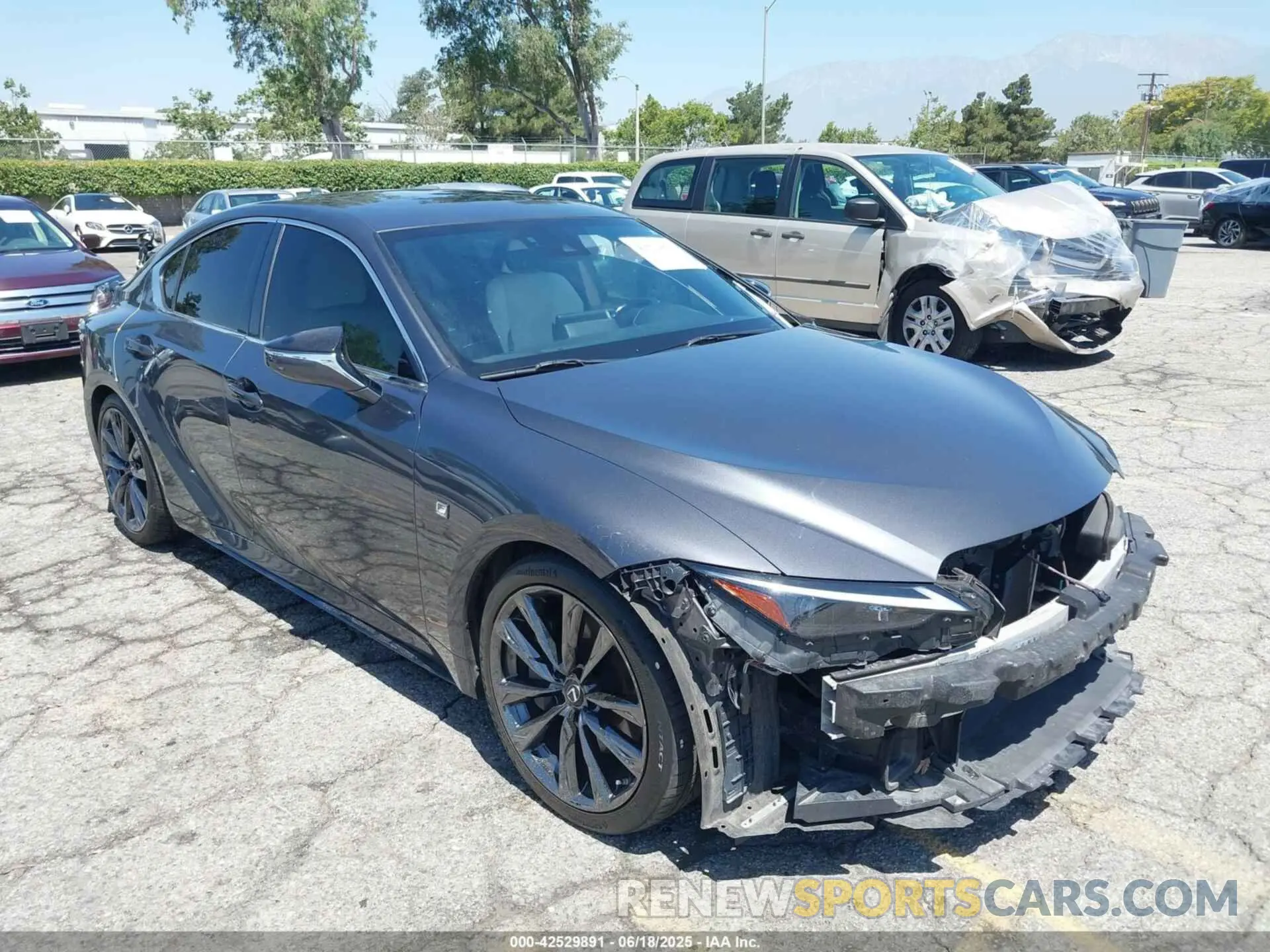 1 Photograph of a damaged car JTHGZ1B2XM5042188 LEXUS IS 350 2021