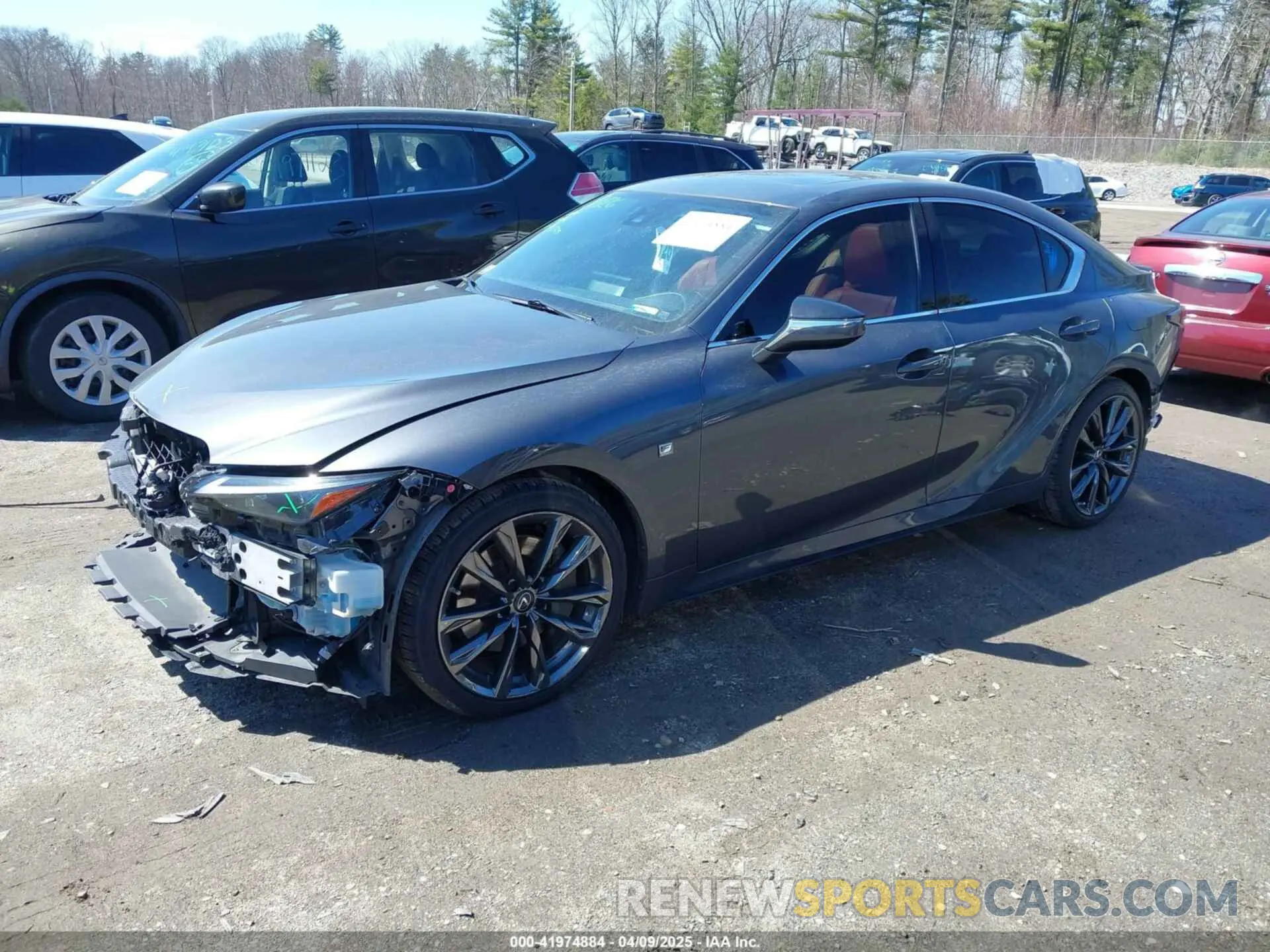 2 Photograph of a damaged car JTHGZ1E2XM5022762 LEXUS IS 350 2021