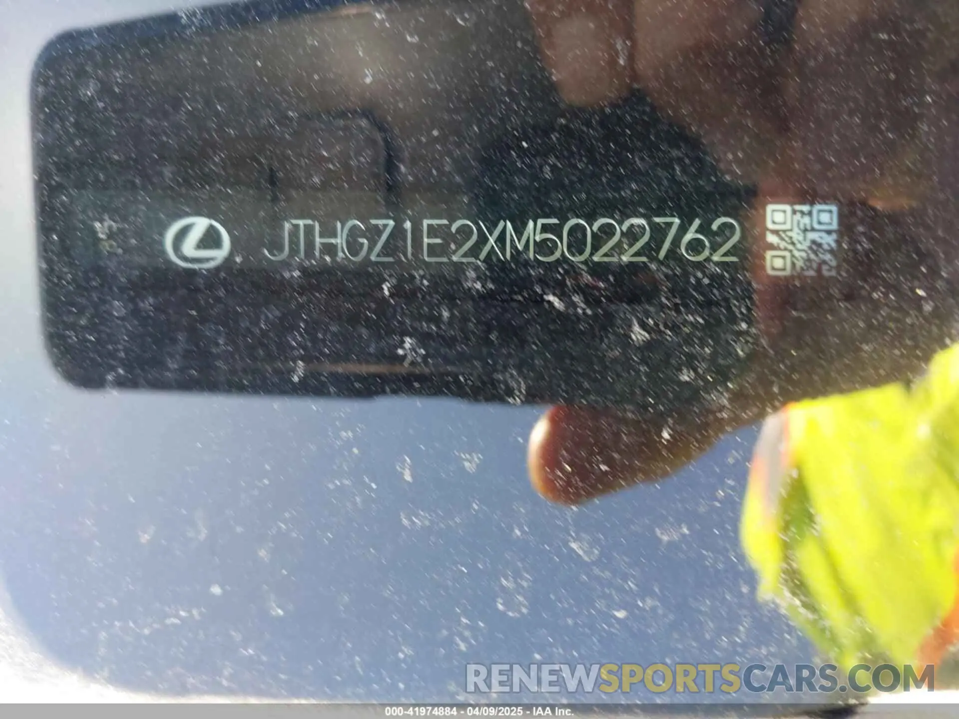 9 Photograph of a damaged car JTHGZ1E2XM5022762 LEXUS IS 350 2021