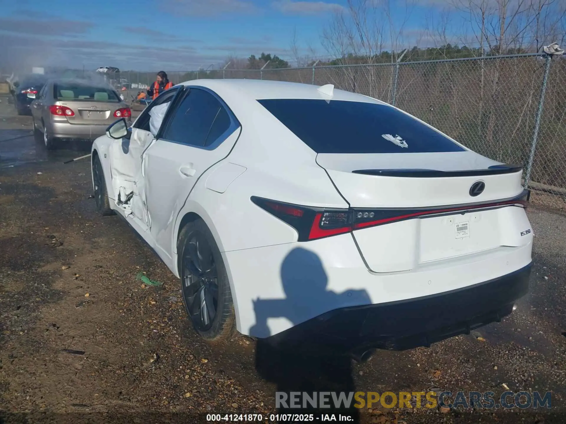 3 Photograph of a damaged car JTHGZ1B21N5050374 LEXUS IS 350 2022