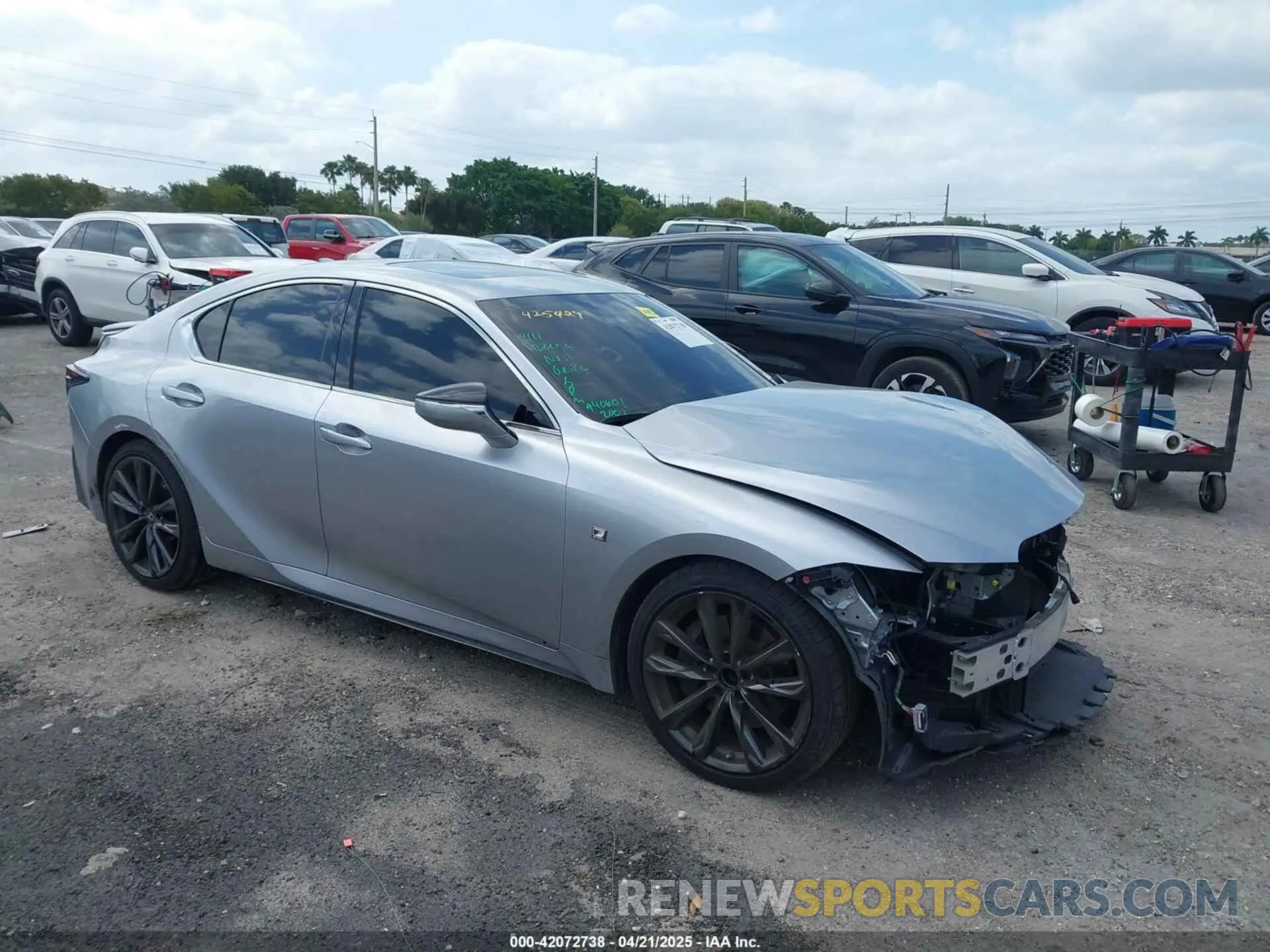 1 Photograph of a damaged car JTHGZ1B24N5049106 LEXUS IS 350 2022