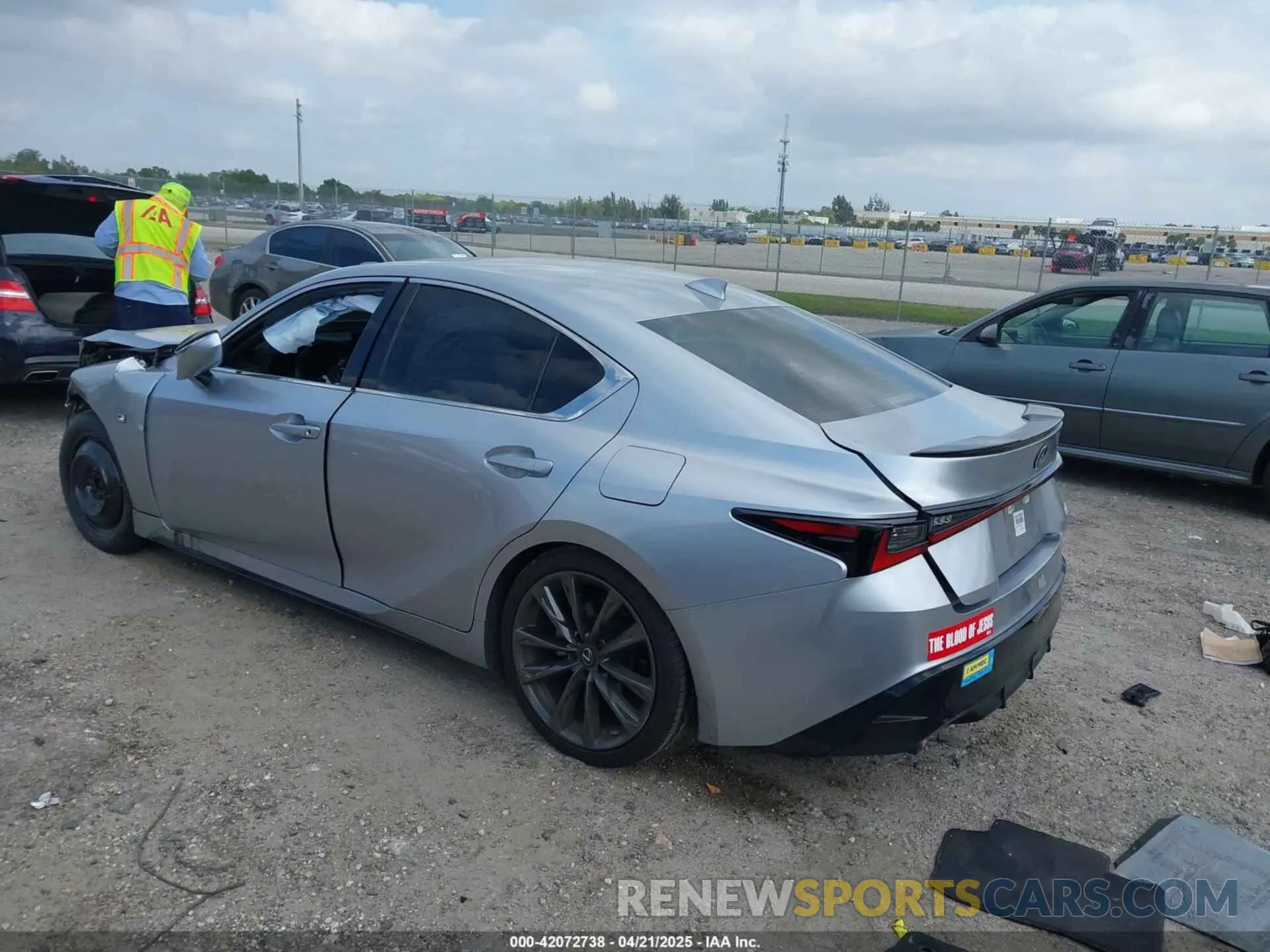 3 Photograph of a damaged car JTHGZ1B24N5049106 LEXUS IS 350 2022