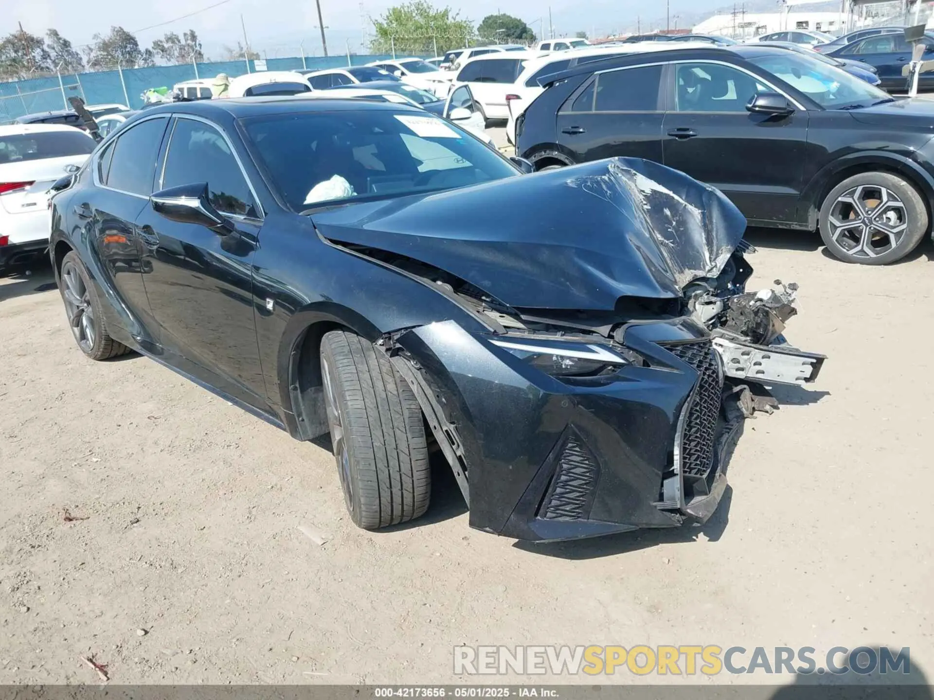 1 Photograph of a damaged car JTHGZ1B24N5052989 LEXUS IS 350 2022