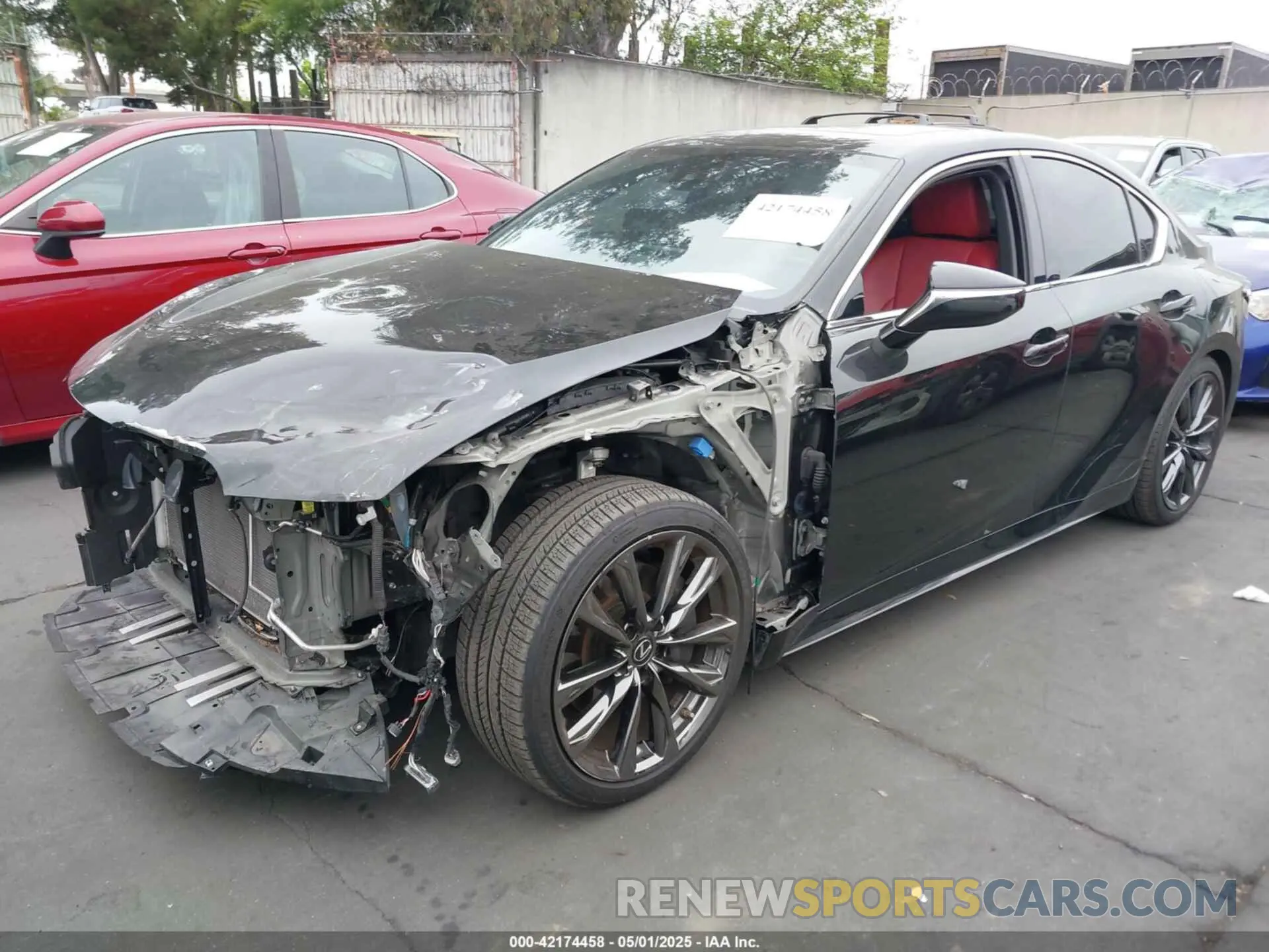 2 Photograph of a damaged car JTHGZ1B25N5049860 LEXUS IS 350 2022