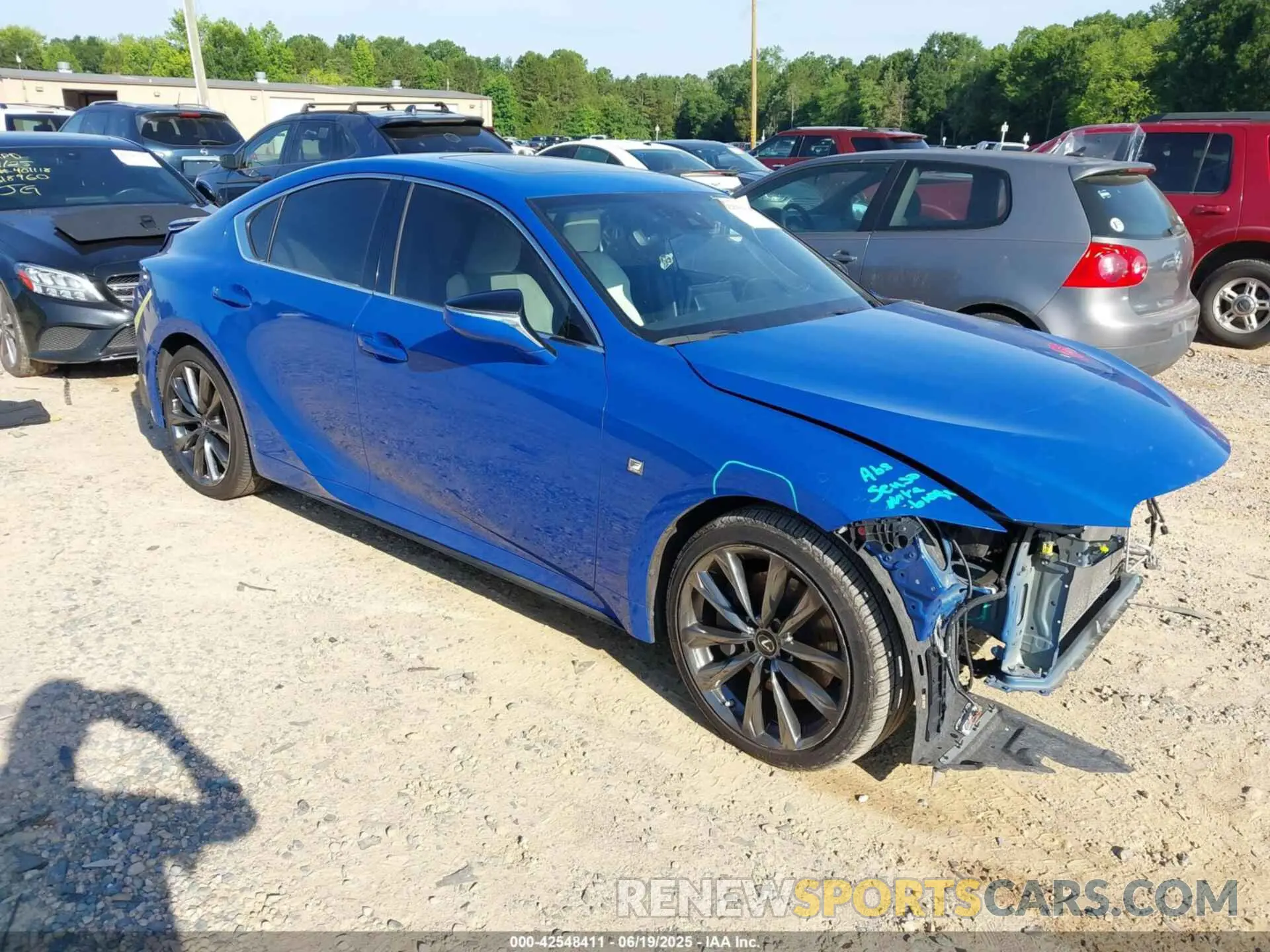 1 Photograph of a damaged car JTHGZ1B28N5058262 LEXUS IS 350 2022