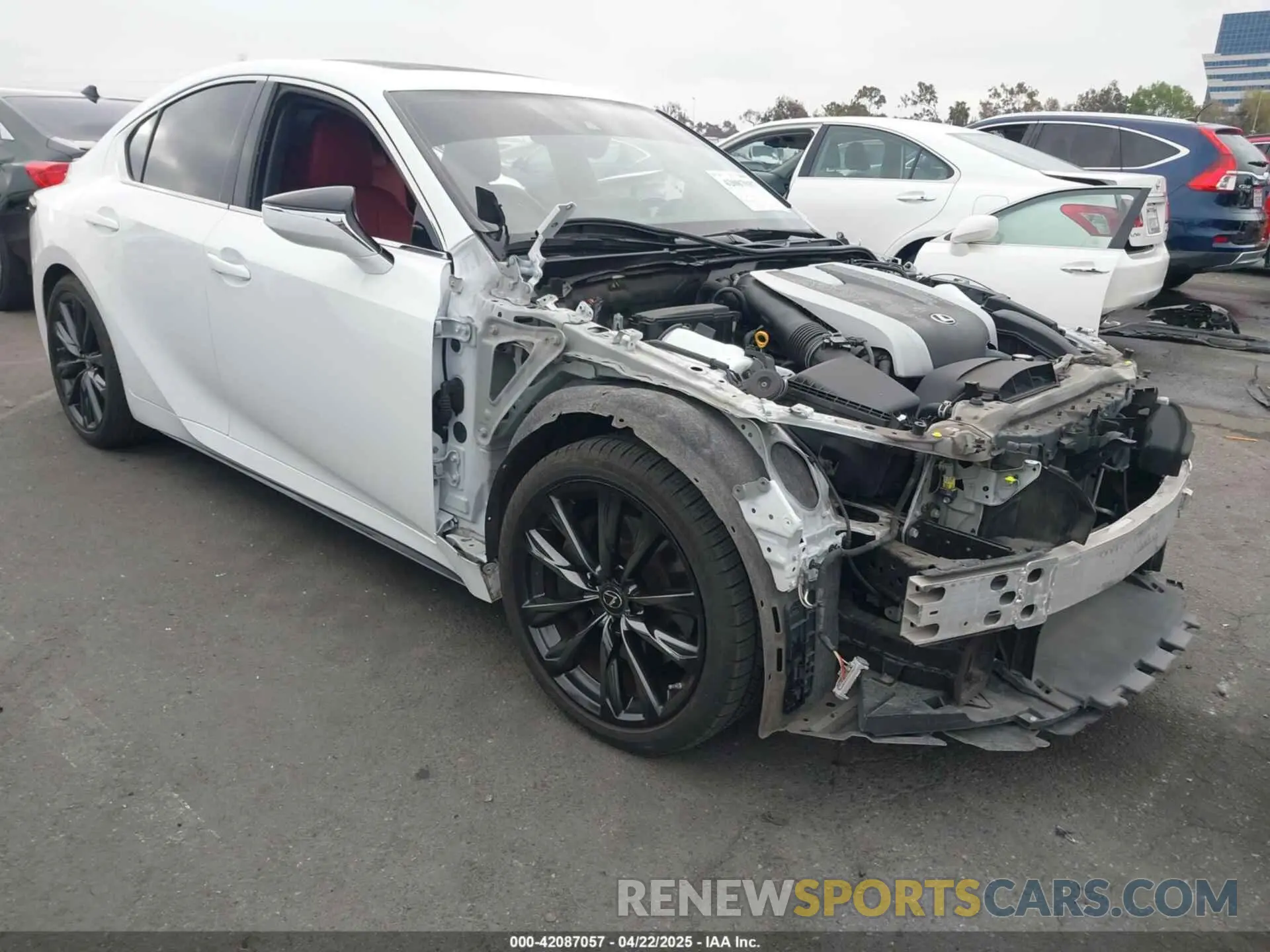 1 Photograph of a damaged car JTHGZ1B29N5055838 LEXUS IS 350 2022